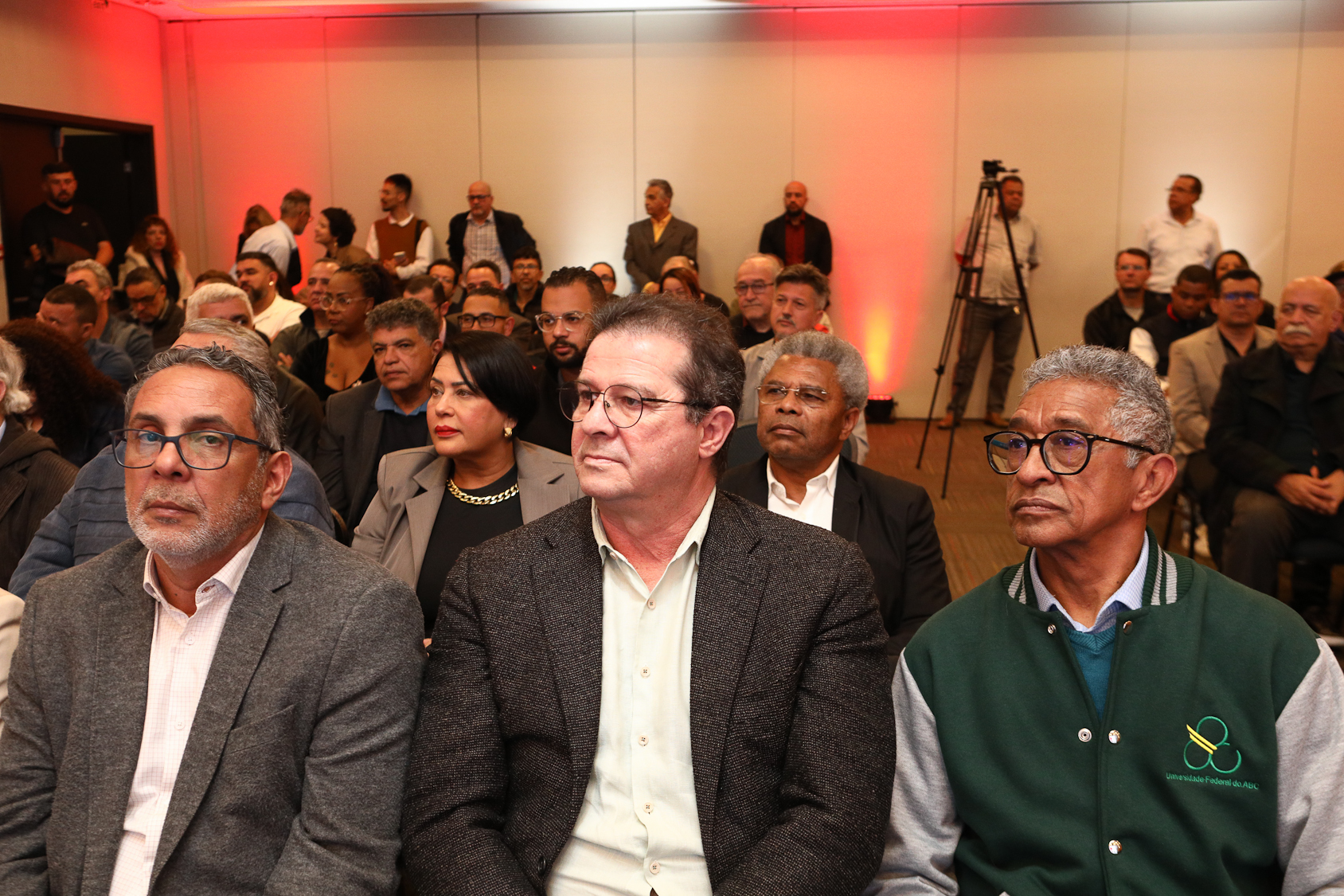 Abertura do lançamento Rumo aos 90 anos do Sindicato dos Químicos do ABC realizado no Hotel Braston. Av. Industrial, 885 -  Santo André/SP. Fotos Dino Santos. Brasil_10_10_2025.