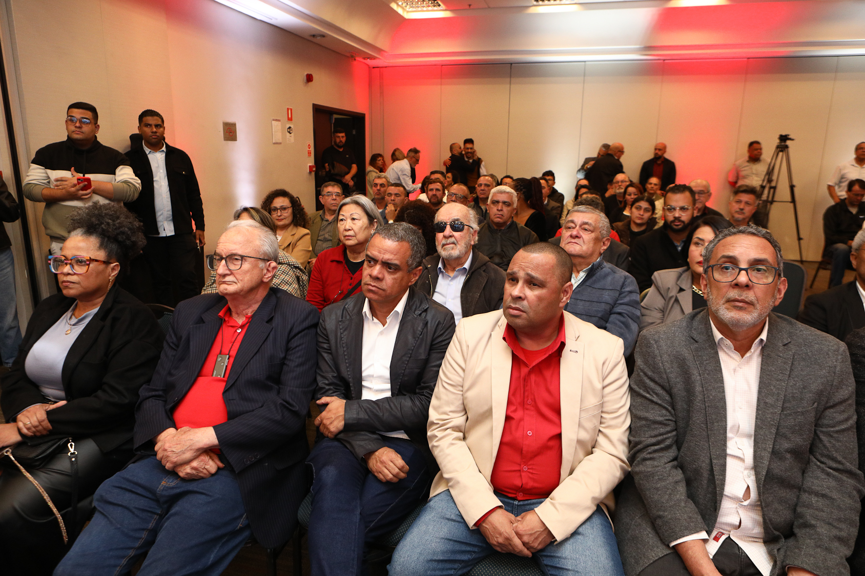 Abertura do lançamento Rumo aos 90 anos do Sindicato dos Químicos do ABC realizado no Hotel Braston. Av. Industrial, 885 -  Santo André/SP. Fotos Dino Santos. Brasil_10_10_2025.