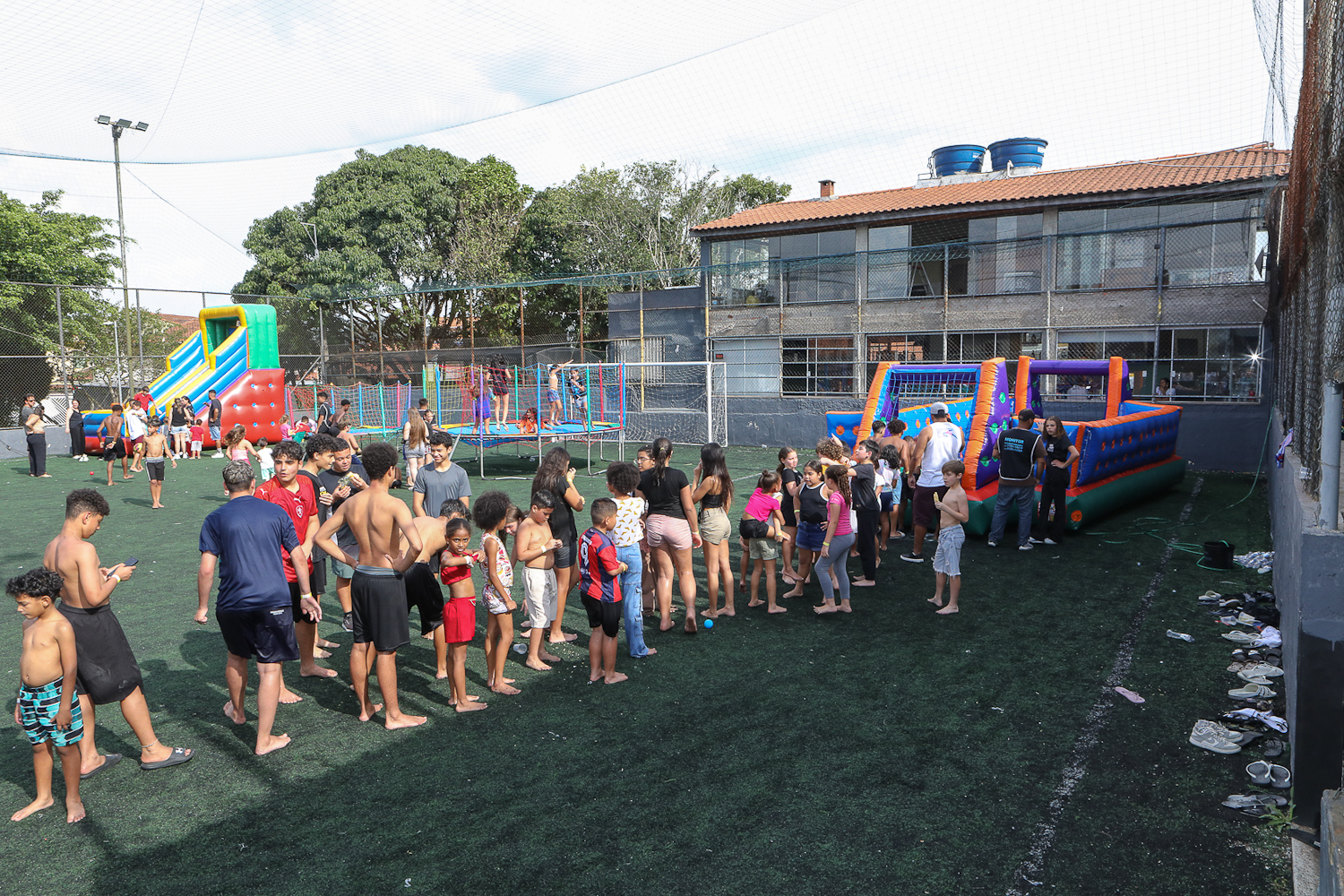 Comemoração ao dia das crianças na Associação dos Amigos do Valdibia em Sao Bernardo do Campo/SP. Fotos Dino Santos. Brasil_12_10_2025.