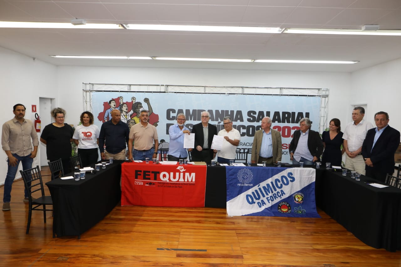 Campanha Setor Químico: Pauta de Reivindicações foi entregue hoje à Patronal