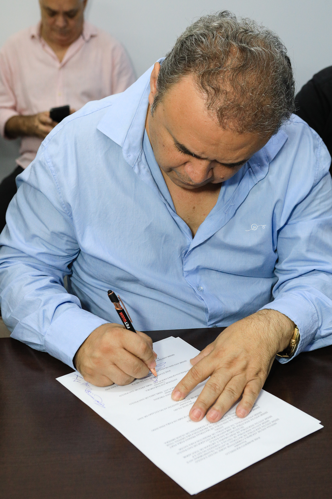 Assinatura do acordo coletivo do setor químico 2025/2026 na FEQUIMFAR. Rua Tamandaré, 120 - Liberdade/SP. Fotos Dino Santos. Brasil_13_11_2025.