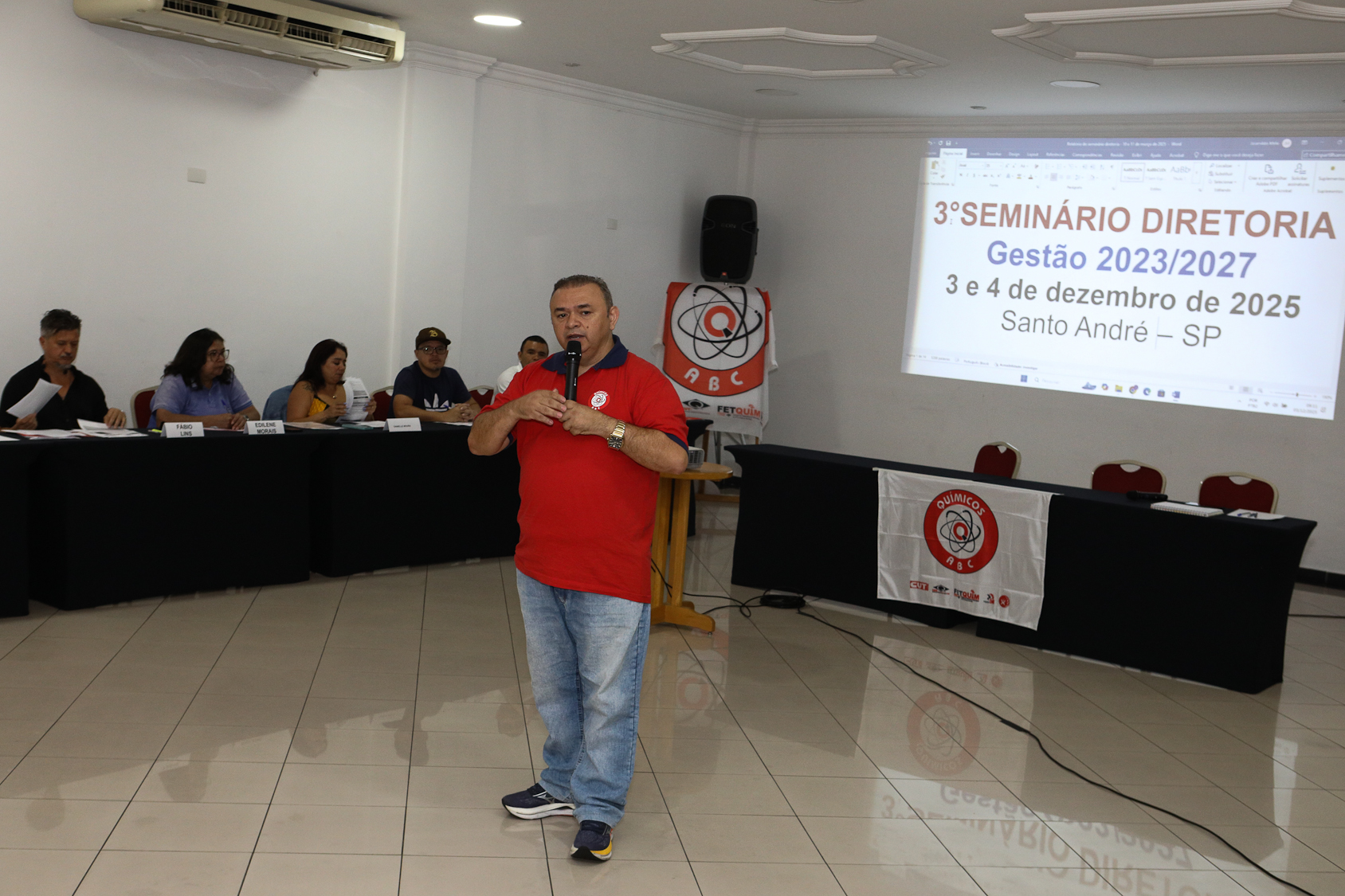 Seminário da diretoria gestão 2023 a 2027 realizado no Hotel Plaza Maior nos dias 03 e 04 de novembro de 2025. Fotos Dino Santos. Brasil.