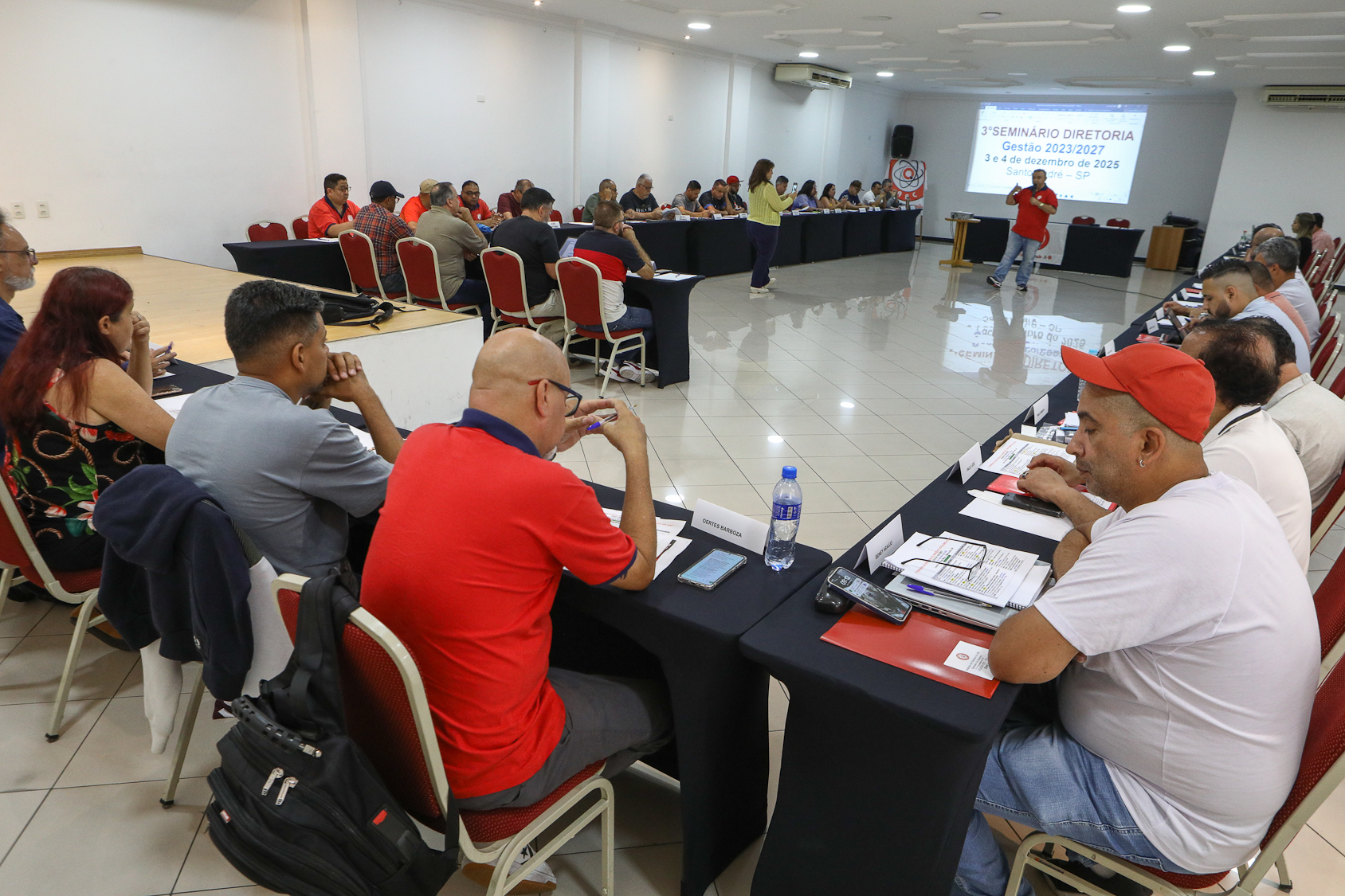 Seminário da diretoria gestão 2023 a 2027 realizado no Hotel Plaza Maior nos dias 03 e 04 de novembro de 2025. Fotos Dino Santos. Brasil.