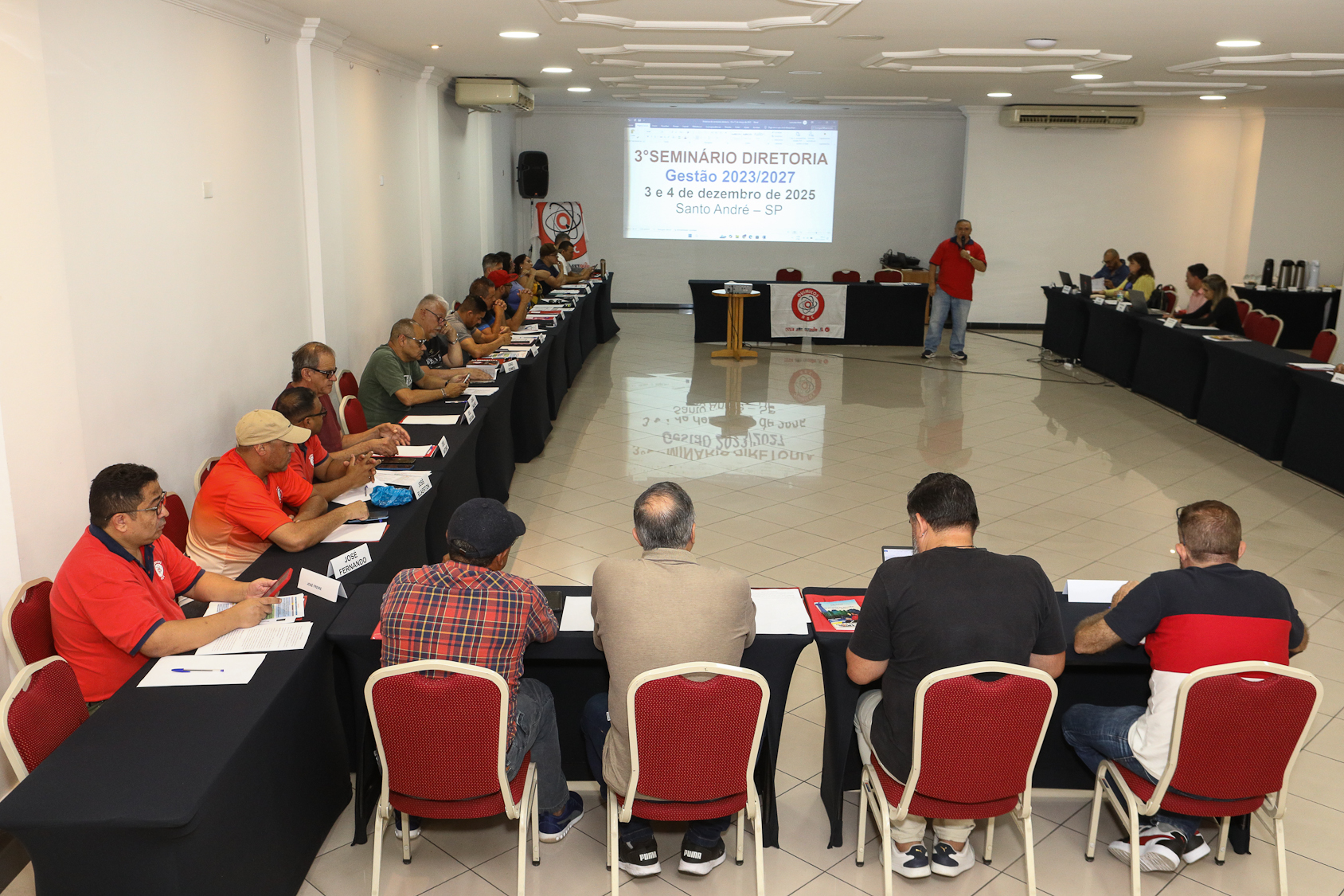 Seminário da diretoria gestão 2023 a 2027 realizado no Hotel Plaza Maior nos dias 03 e 04 de novembro de 2025. Fotos Dino Santos. Brasil.