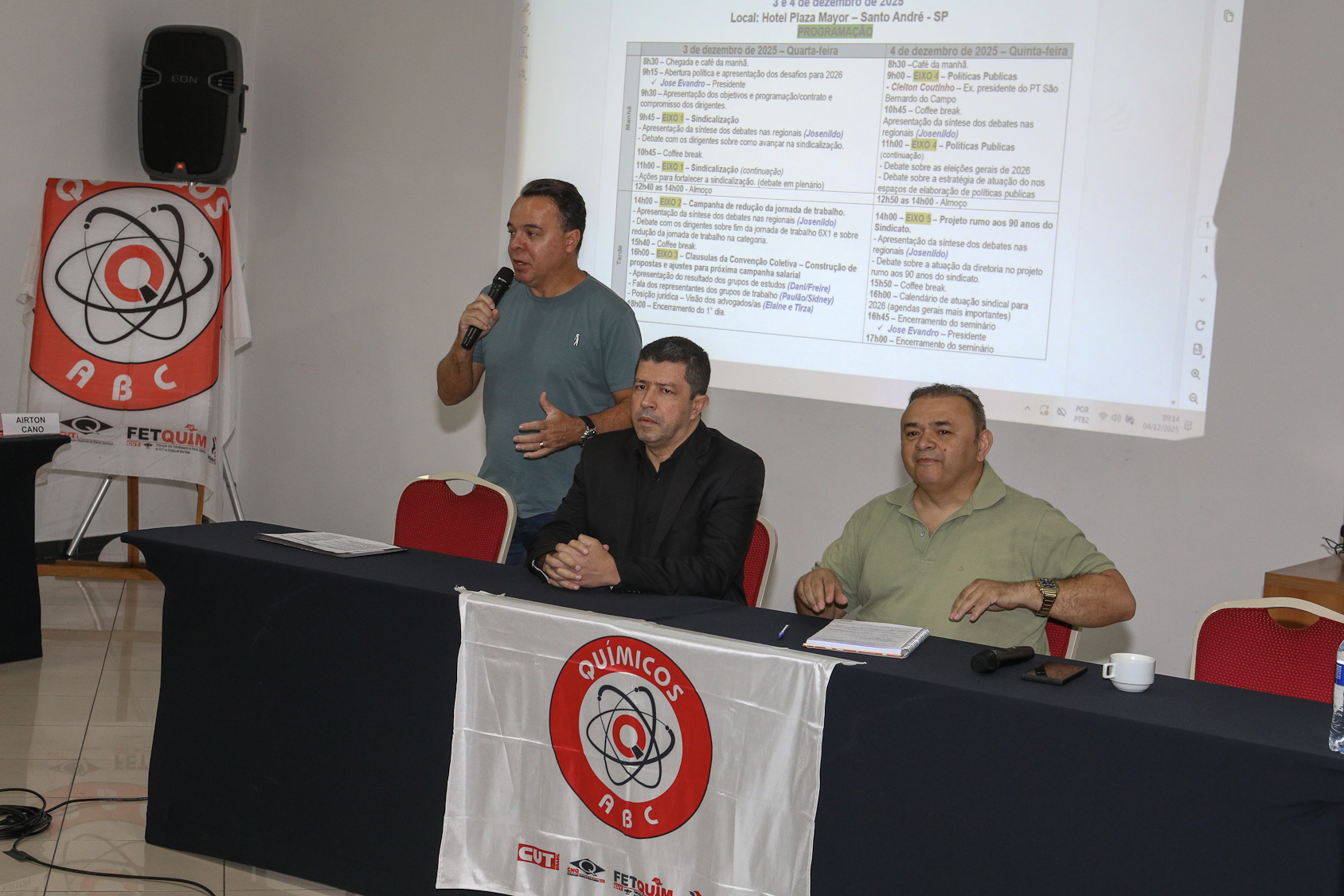 Seminário da diretoria gestão 2023 a 2027 realizado no Hotel Plaza Maior nos dias 03 e 04 de novembro de 2025. Fotos Dino Santos. Brasil.