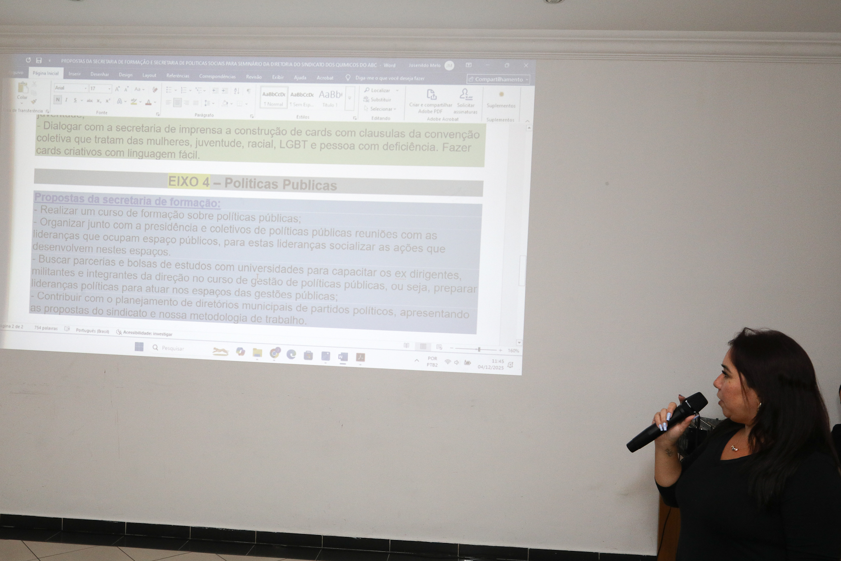 Seminário da diretoria gestão 2023 a 2027 realizado no Hotel Plaza Maior nos dias 03 e 04 de novembro de 2025. Fotos Dino Santos. Brasil.