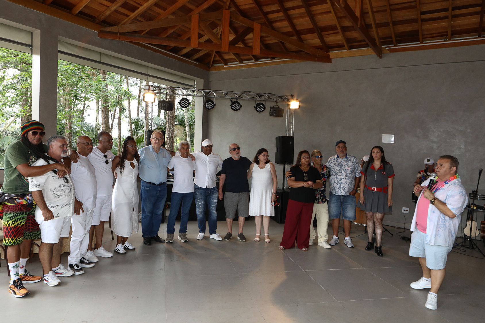 Confraternização dos funcionários do sindicatos dos químicos do abc realizado no Riacho Grande/SP. Fotos Dino Santos. Brasil_12_12_2025.