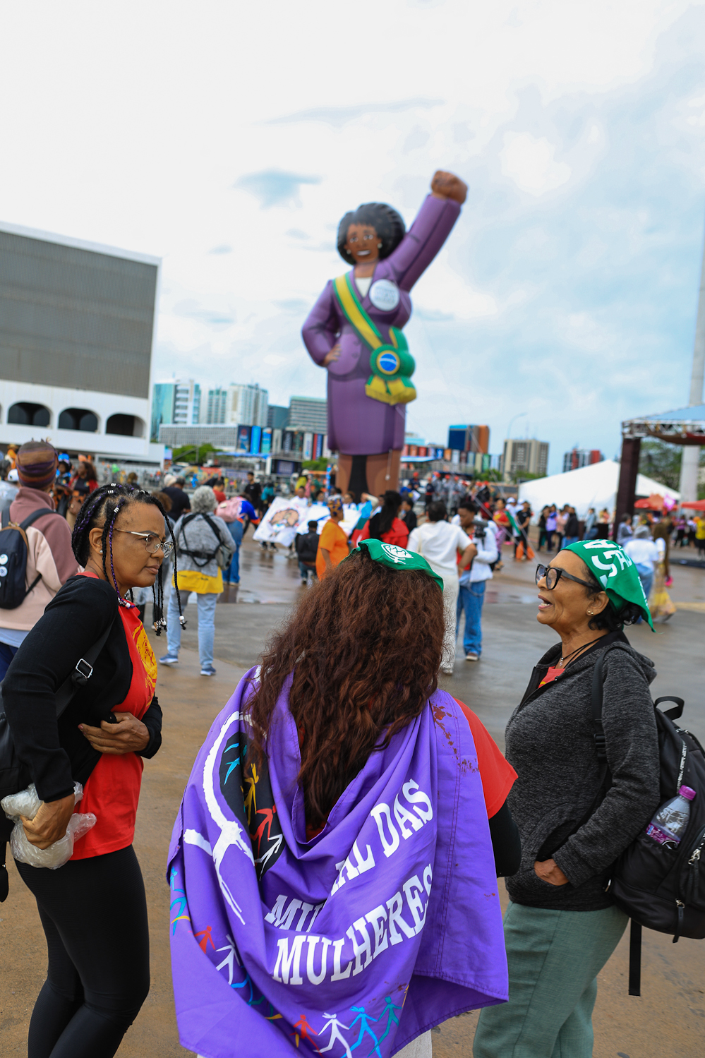 2ª Marcha Nacional das Mulheres Negras realizada em Brasília. Concentra no espaço do Museu Nacional de Brasília. Fotos Dino Santos_25_11_2025.
