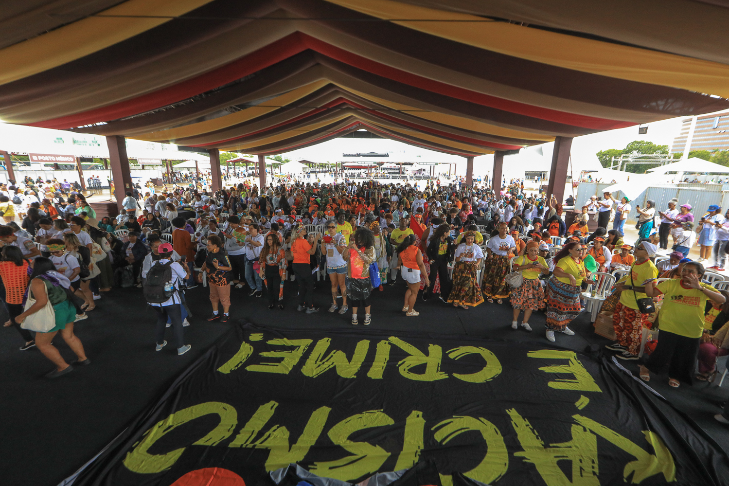 2ª Marcha Nacional das Mulheres Negras realizada em Brasília. Concentra no espaço do Museu Nacional de Brasília. Fotos Dino Santos_25_11_2025.