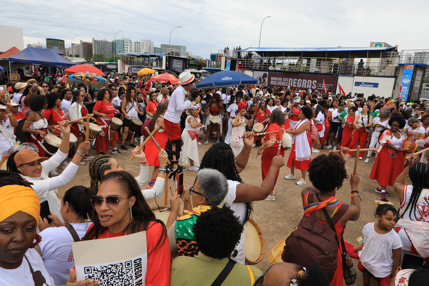 2ª Marcha Nacional das Mulheres Negras realizada em Brasília. Concentra no espaço do Museu Nacional de Brasília. Fotos Dino Santos_25_11_2025.