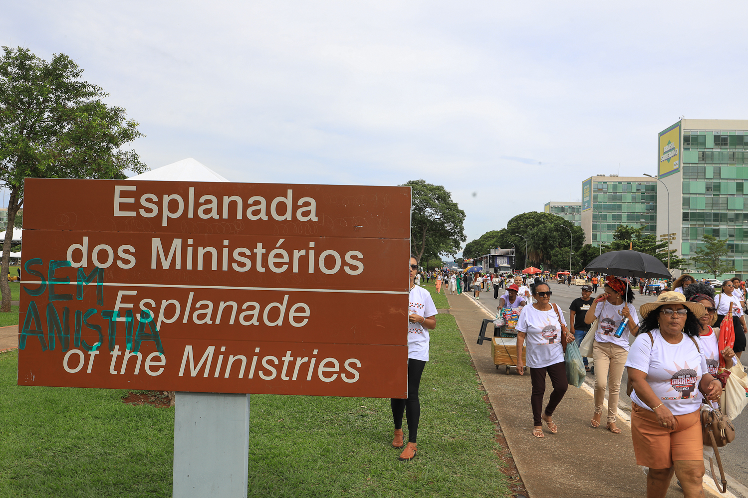 2ª Marcha Nacional das Mulheres Negras realizada em Brasília. Concentra no espaço do Museu Nacional de Brasília. Fotos Dino Santos_25_11_2025.