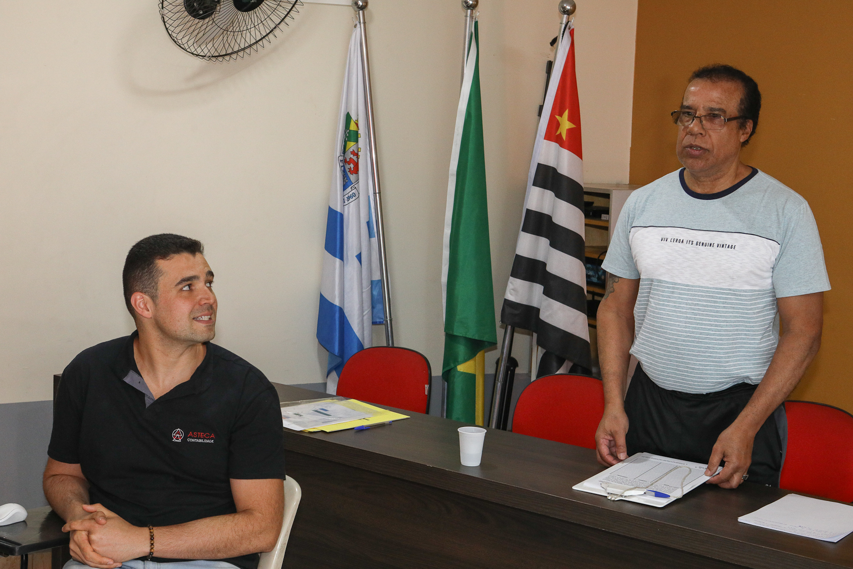 Assembleia de prestação de contas para a categoria Química do ABC realizada na regional de Diadema. Fotos Dino Santos. Brasil_29_11_2025.