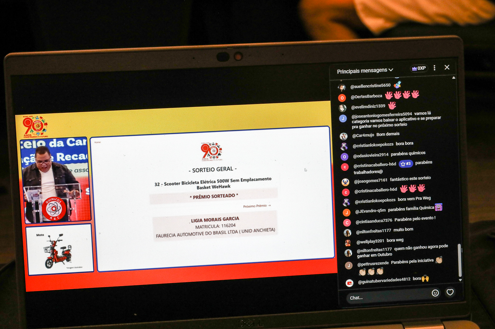 1º Sorteio da Campanha de Sindicalização e Recadastramento festival de prêmios realizado o sorteio no Hotel Bristol. Av. Industrial, 885 - Santo André/SP. Fotos Dino Santos. Brasil_31_01_2026.