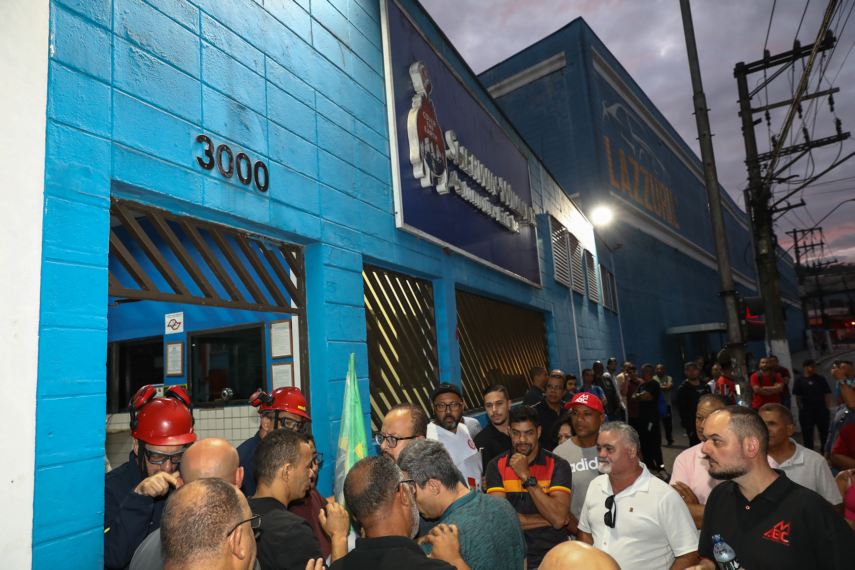 Ato contra a demissão do representante dos trabalhadores por injusta causa na Sherwin Williams. Estrada do Montanhão, 3.000 - São Bernardo do Campo/SP. Fotos Dino Santos. Brasil_13_02_2026.