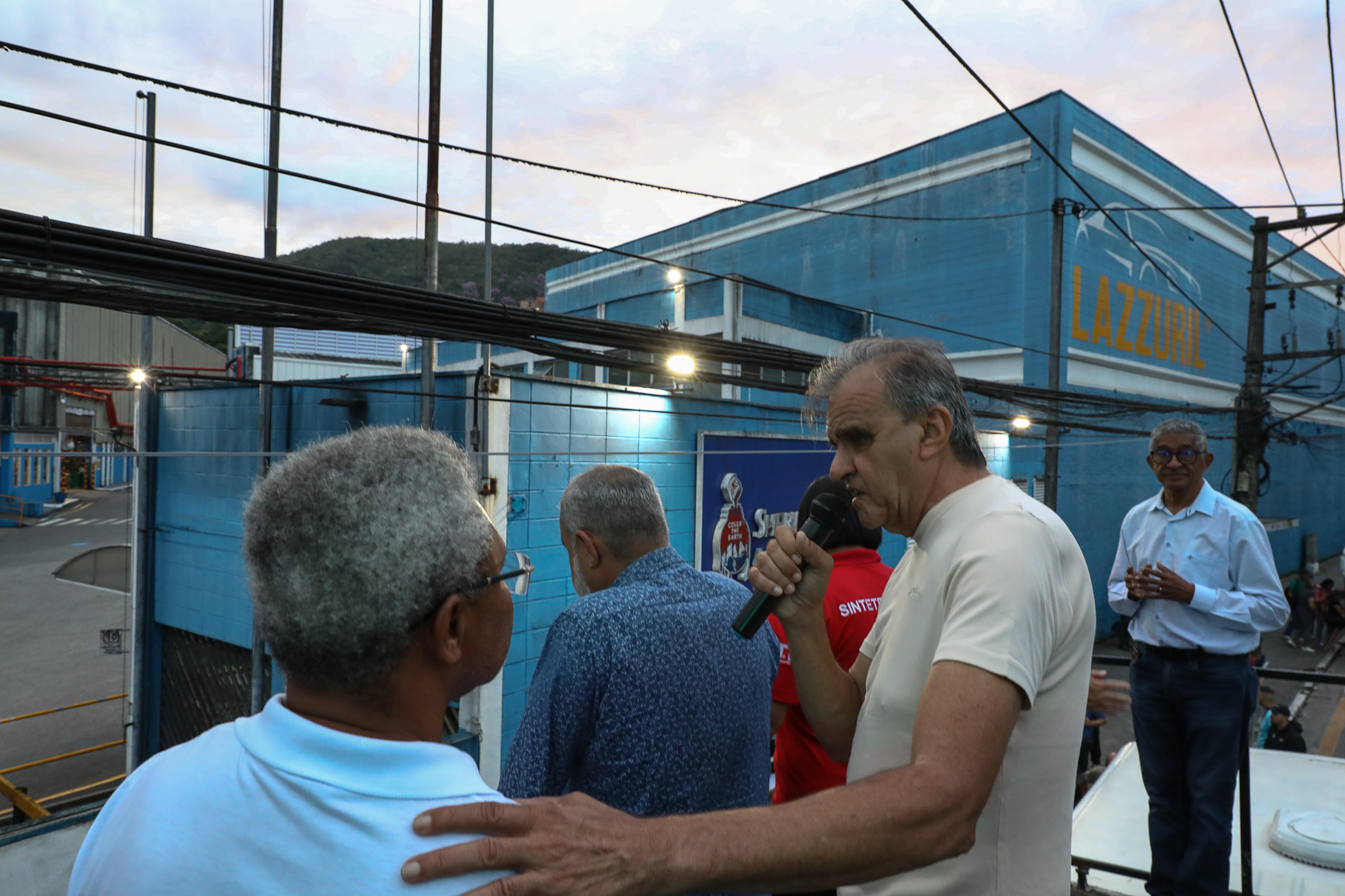 Ato contra a demissão do representante dos trabalhadores por injusta causa na Sherwin Williams. Estrada do Montanhão, 3.000 - São Bernardo do Campo/SP. Fotos Dino Santos. Brasil_13_02_2026.