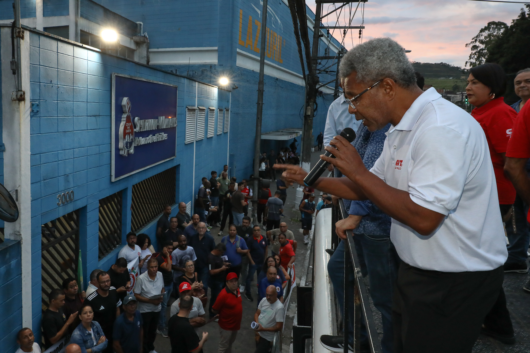 Ato contra a demissão do representante dos trabalhadores por injusta causa na Sherwin Williams. Estrada do Montanhão, 3.000 - São Bernardo do Campo/SP. Fotos Dino Santos. Brasil_13_02_2026.
