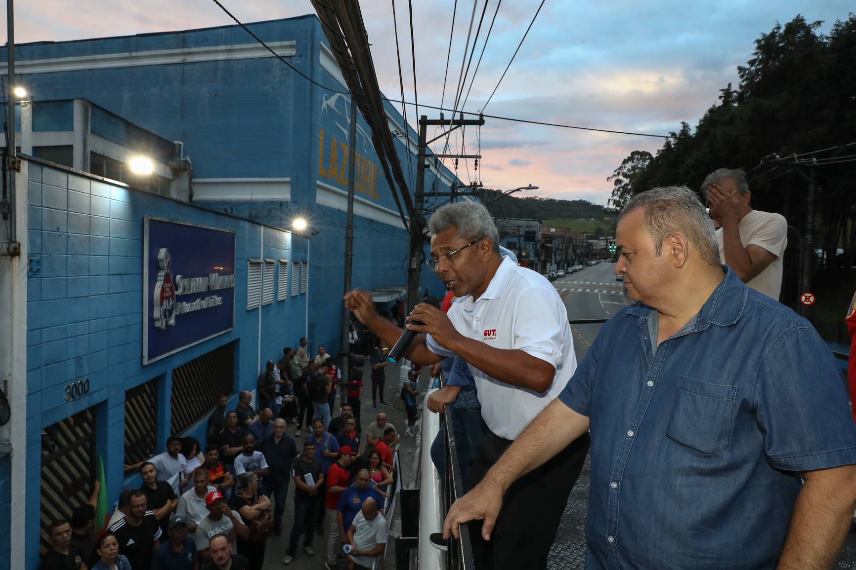 Ato contra a demissão do representante dos trabalhadores por injusta causa na Sherwin Williams. Estrada do Montanhão, 3.000 - São Bernardo do Campo/SP. Fotos Dino Santos. Brasil_13_02_2026.