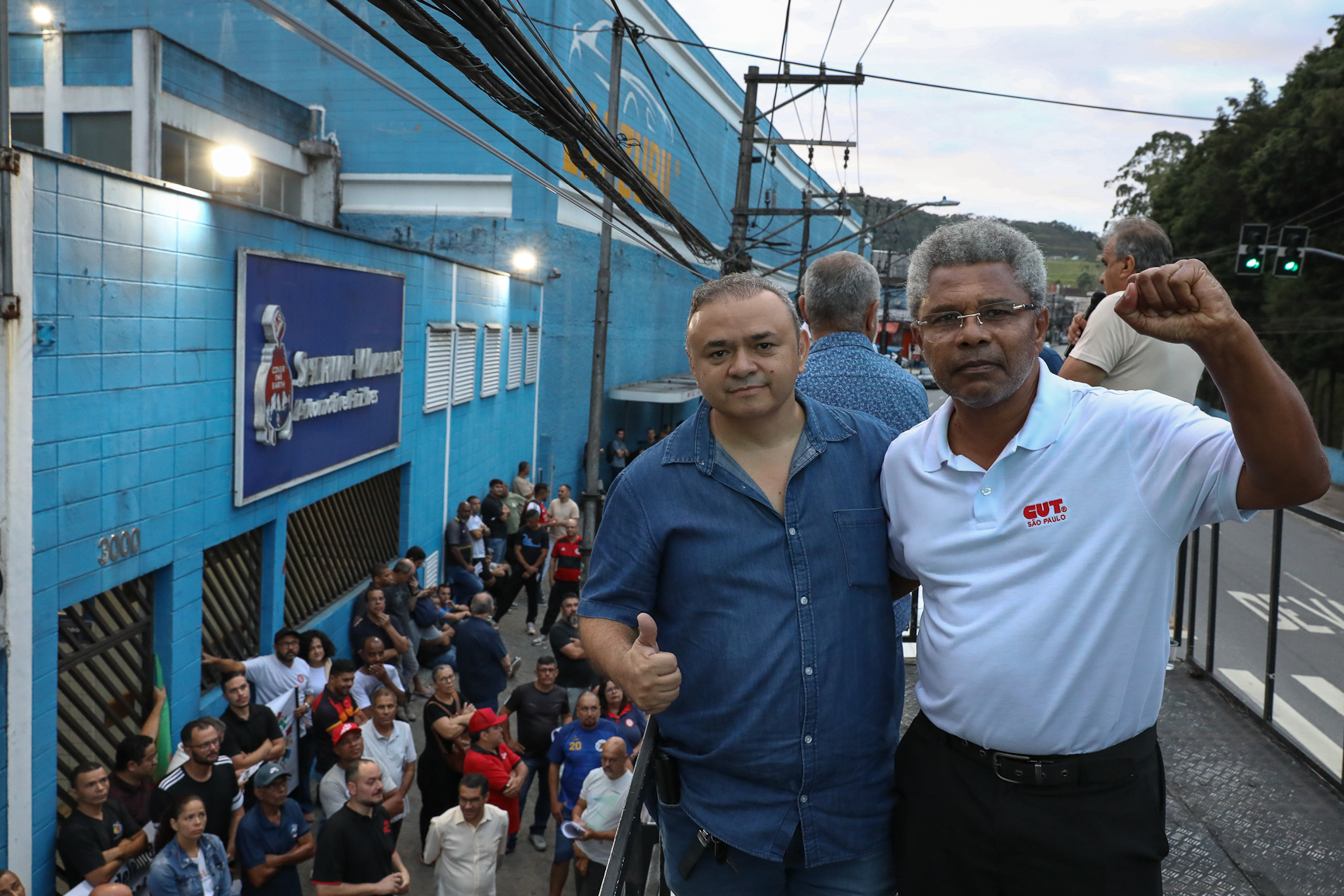 Ato contra a demissão do representante dos trabalhadores por injusta causa na Sherwin Williams. Estrada do Montanhão, 3.000 - São Bernardo do Campo/SP. Fotos Dino Santos. Brasil_13_02_2026.