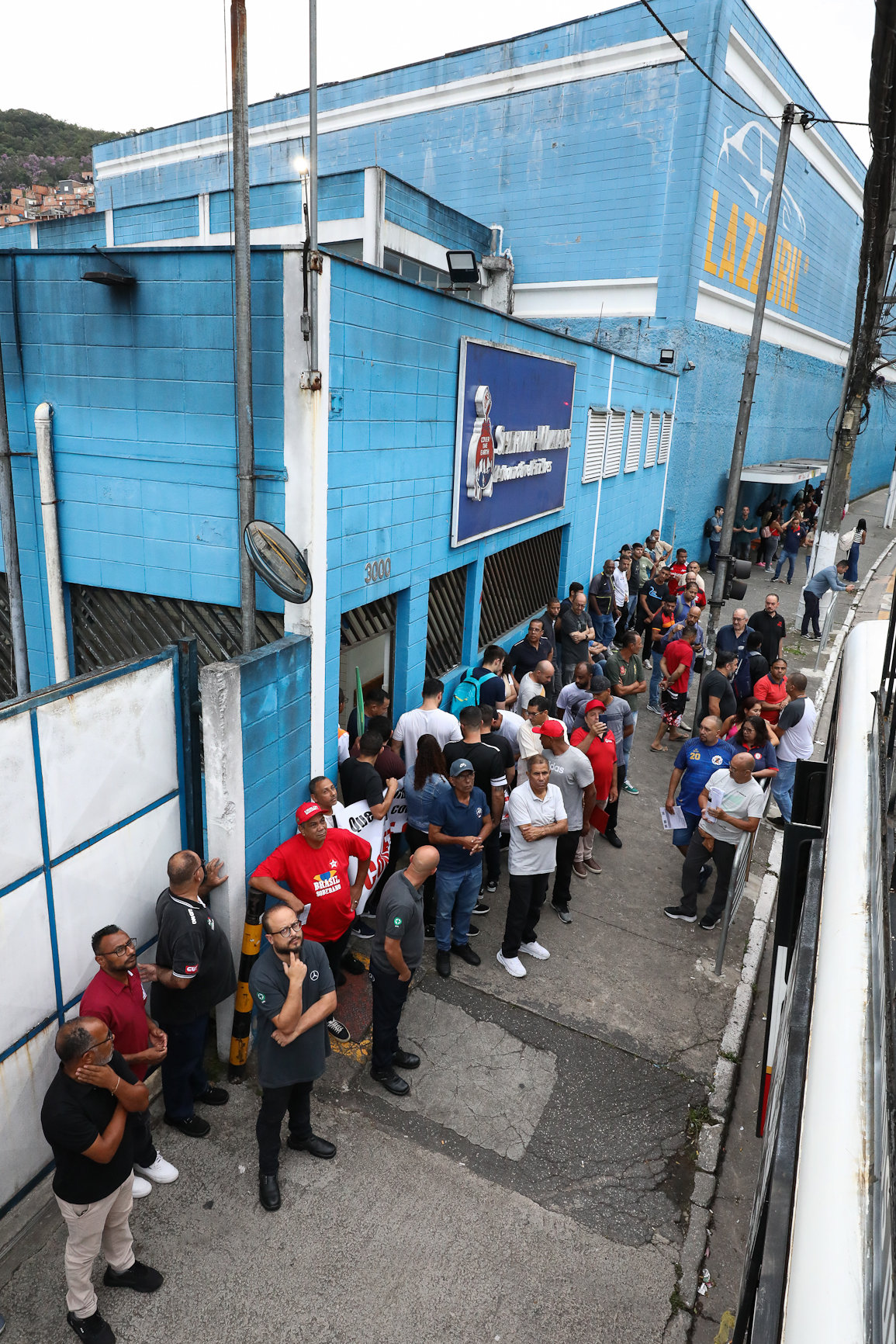 Ato contra a demissão do representante dos trabalhadores por injusta causa na Sherwin Williams. Estrada do Montanhão, 3.000 - São Bernardo do Campo/SP. Fotos Dino Santos. Brasil_13_02_2026.