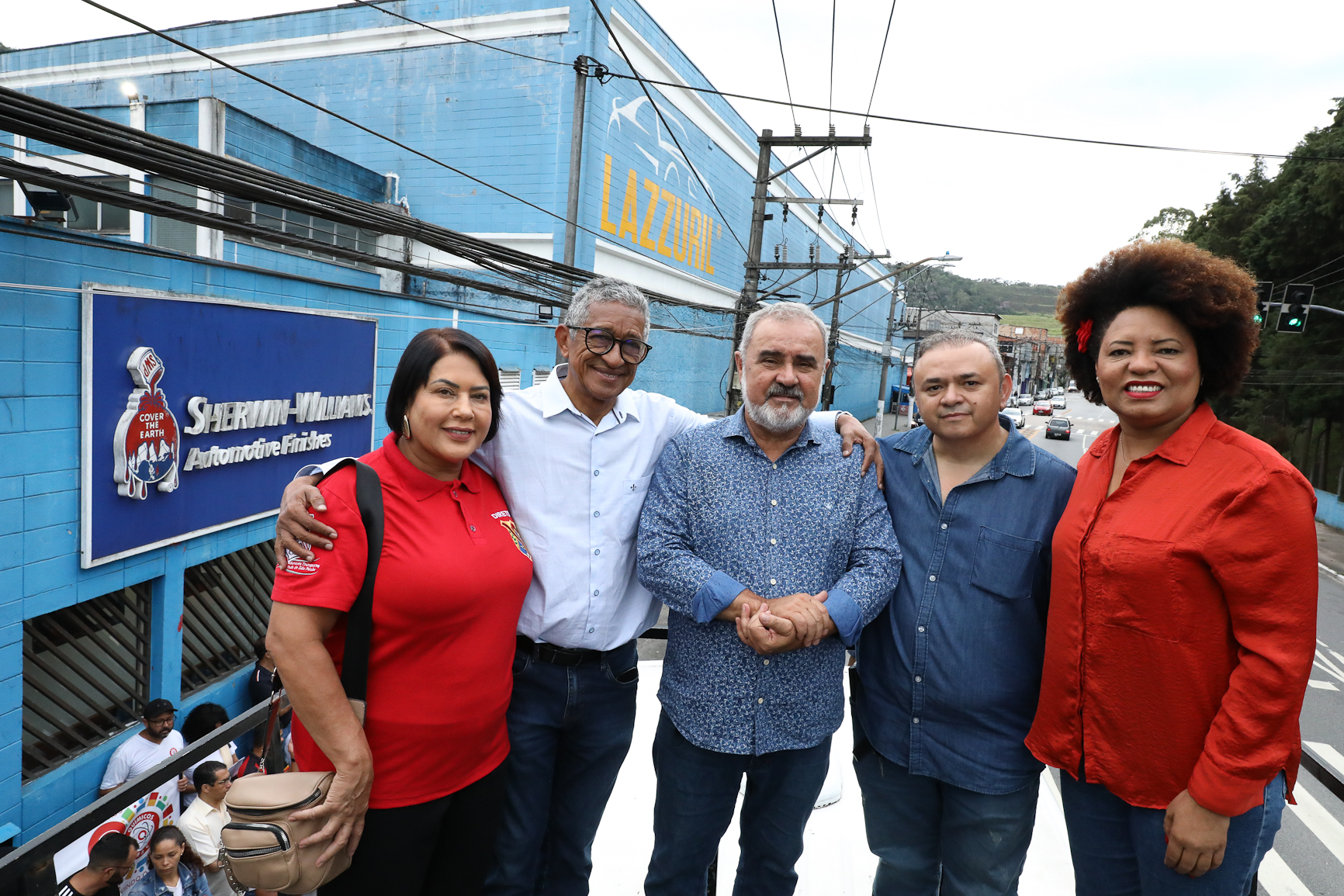 Ato contra a demissão do representante dos trabalhadores por injusta causa na Sherwin Williams. Estrada do Montanhão, 3.000 - São Bernardo do Campo/SP. Fotos Dino Santos. Brasil_13_02_2026.