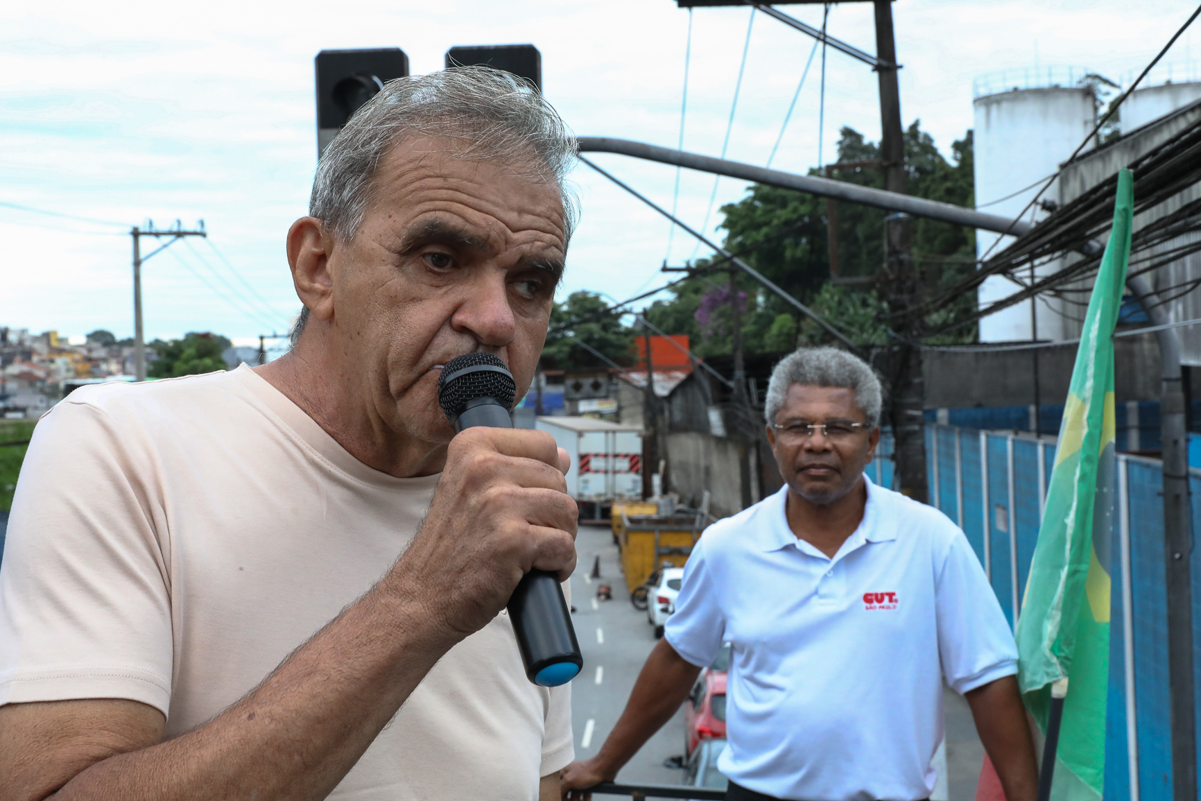 Ato contra a demissão do representante dos trabalhadores por injusta causa na Sherwin Williams. Estrada do Montanhão, 3.000 - São Bernardo do Campo/SP. Fotos Dino Santos. Brasil_13_02_2026.