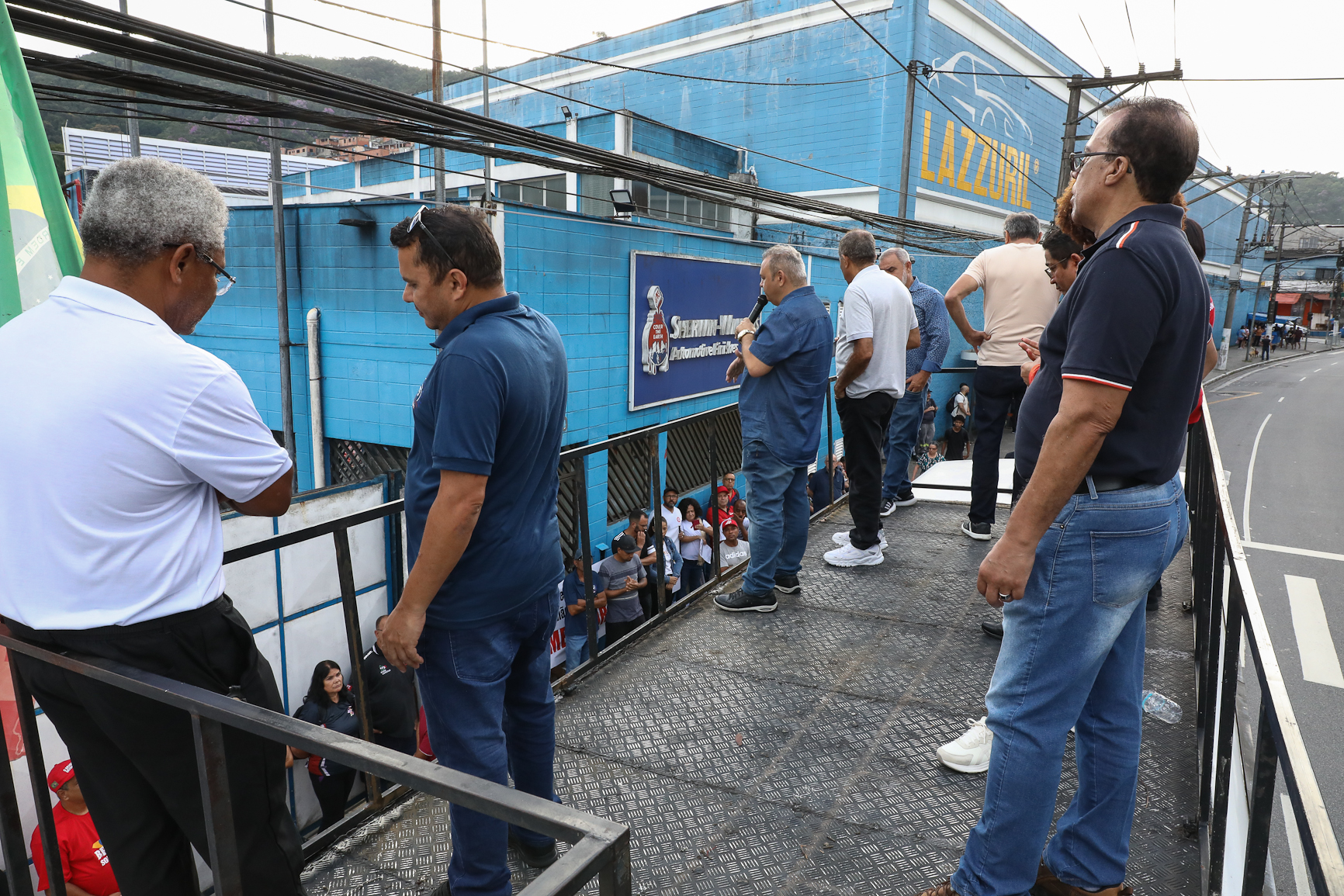 Ato contra a demissão do representante dos trabalhadores por injusta causa na Sherwin Williams. Estrada do Montanhão, 3.000 - São Bernardo do Campo/SP. Fotos Dino Santos. Brasil_13_02_2026.
