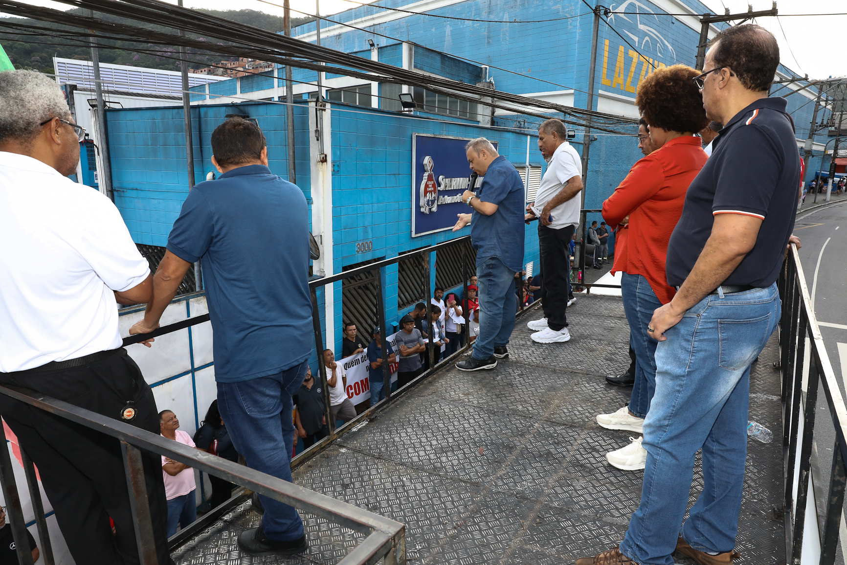 Ato contra a demissão do representante dos trabalhadores por injusta causa na Sherwin Williams. Estrada do Montanhão, 3.000 - São Bernardo do Campo/SP. Fotos Dino Santos. Brasil_13_02_2026.