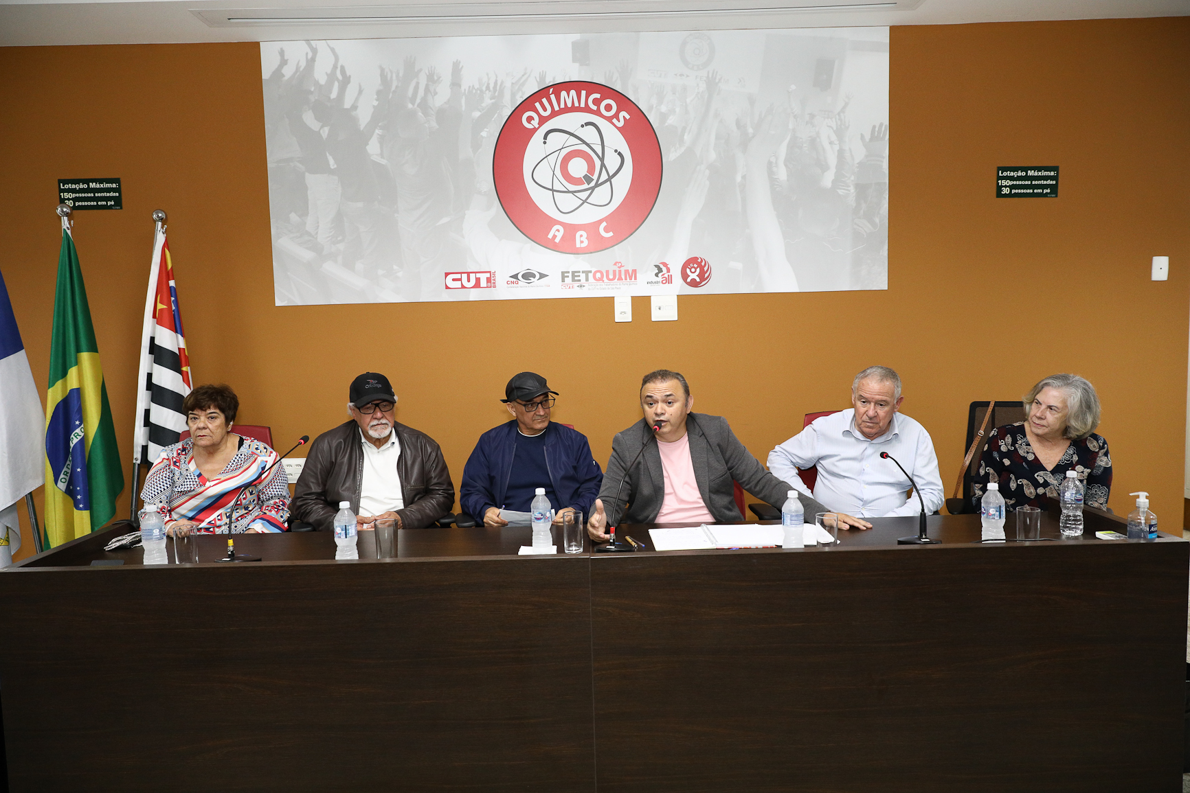 Eleição da nova diretoria da Associação dos Aposentados e Pensionista Químicos do ABC realizado na Sede do Sindicato dos Químicos do ABC realizada na sede do Sindicato dos Químicos do ABC. Rua Senador Flaquer, 813 - Centro de Santo André/SP.