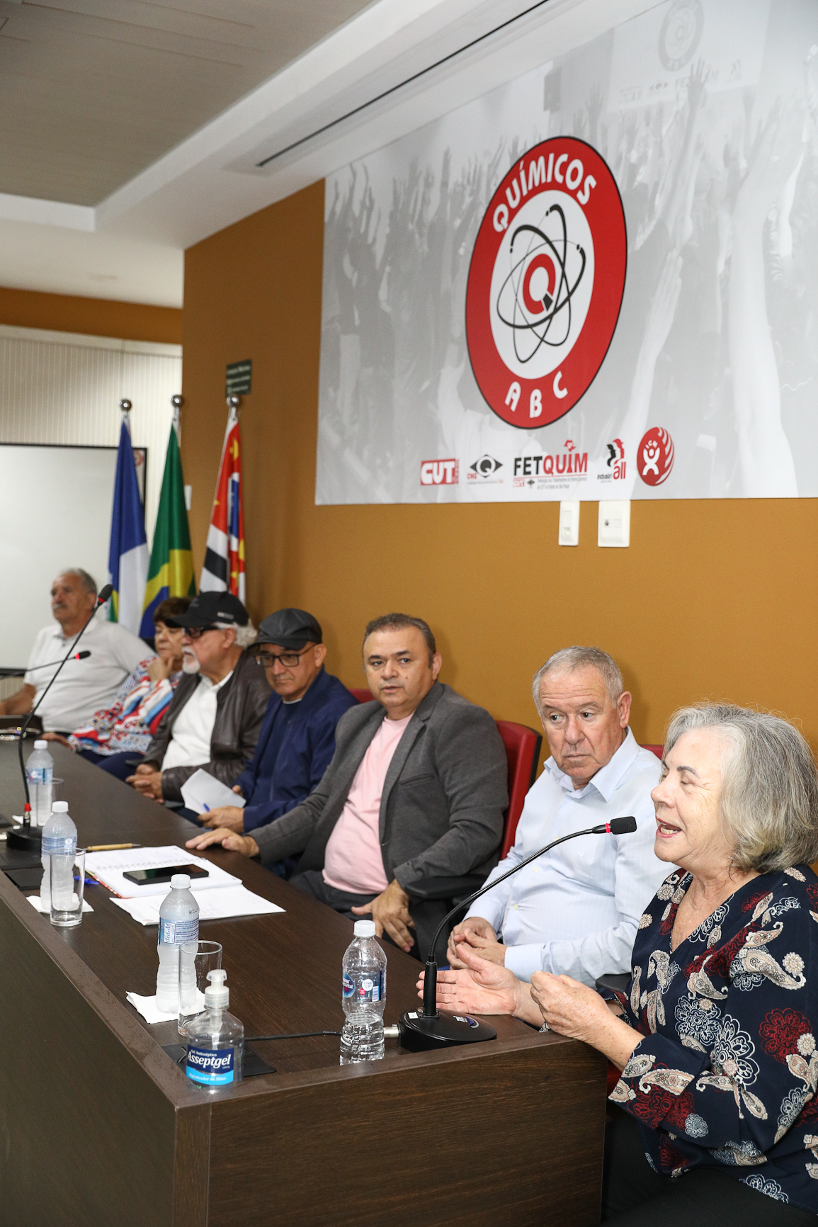 Eleição da nova diretoria da Associação dos Aposentados e Pensionista Químicos do ABC realizado na Sede do Sindicato dos Químicos do ABC realizada na sede do Sindicato dos Químicos do ABC. Rua Senador Flaquer, 813 - Centro de Santo André/SP.