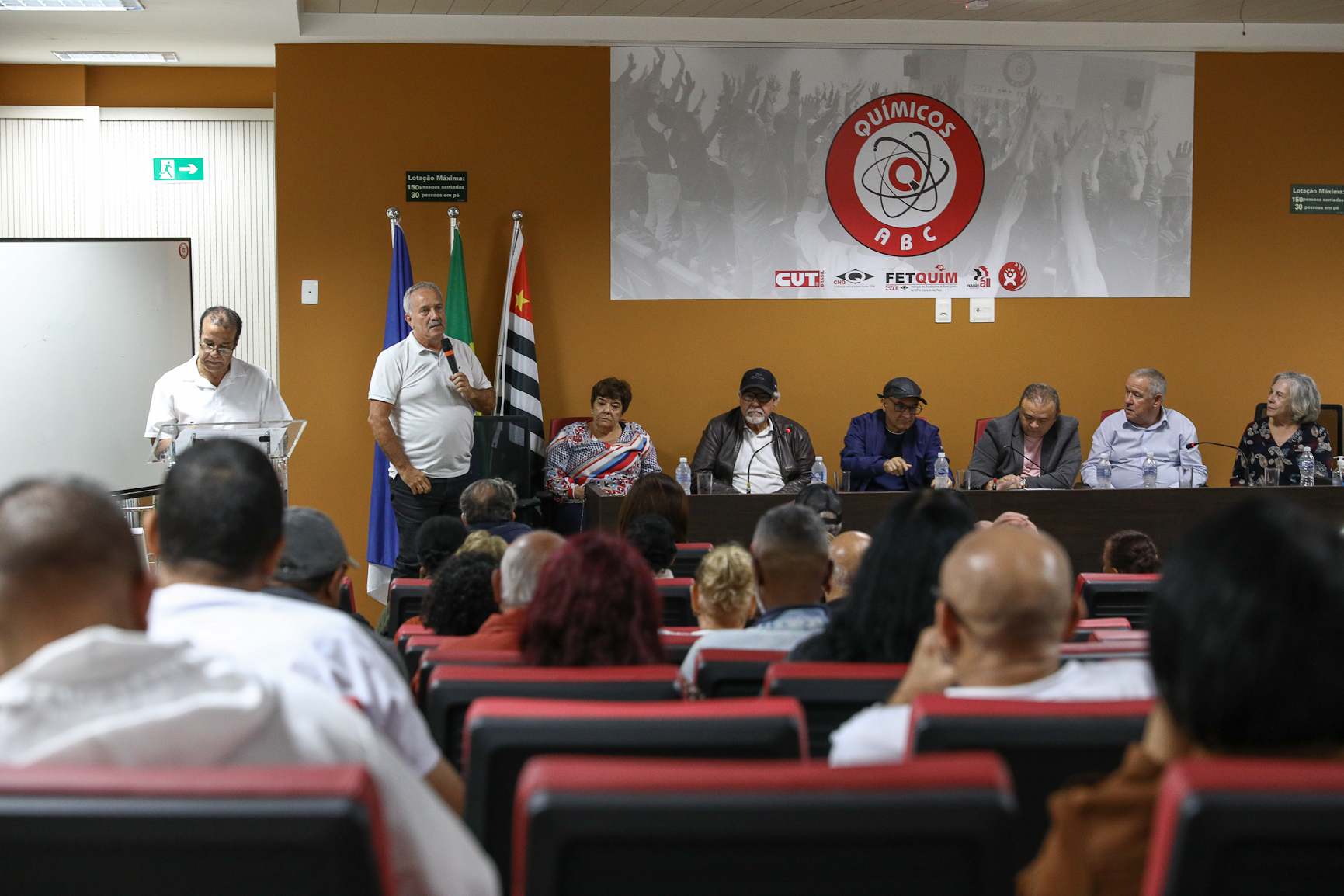 Eleição da nova diretoria da Associação dos Aposentados e Pensionista Químicos do ABC realizado na Sede do Sindicato dos Químicos do ABC realizada na sede do Sindicato dos Químicos do ABC. Rua Senador Flaquer, 813 - Centro de Santo André/SP.