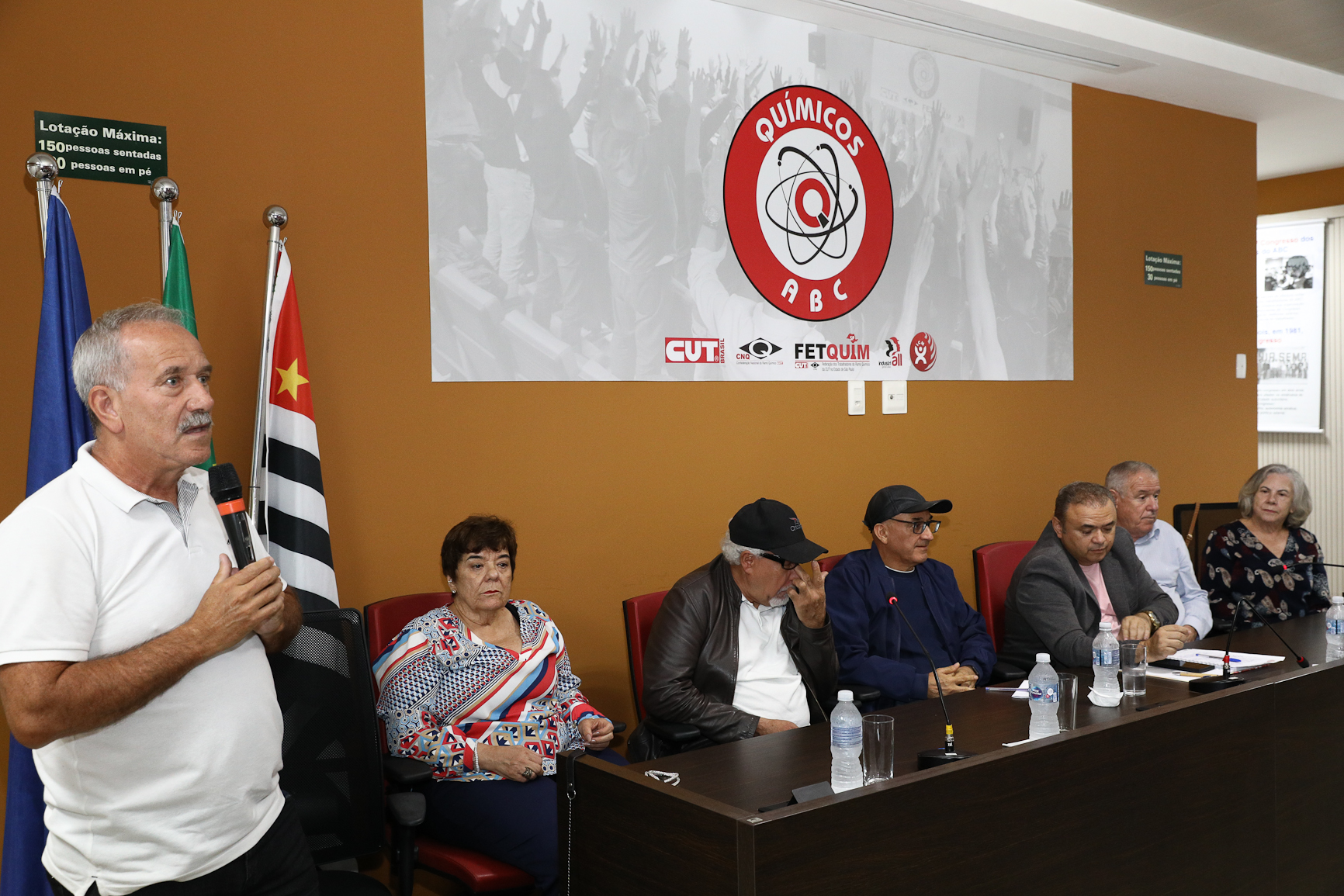 Eleição da nova diretoria da Associação dos Aposentados e Pensionista Químicos do ABC realizado na Sede do Sindicato dos Químicos do ABC realizada na sede do Sindicato dos Químicos do ABC. Rua Senador Flaquer, 813 - Centro de Santo André/SP.