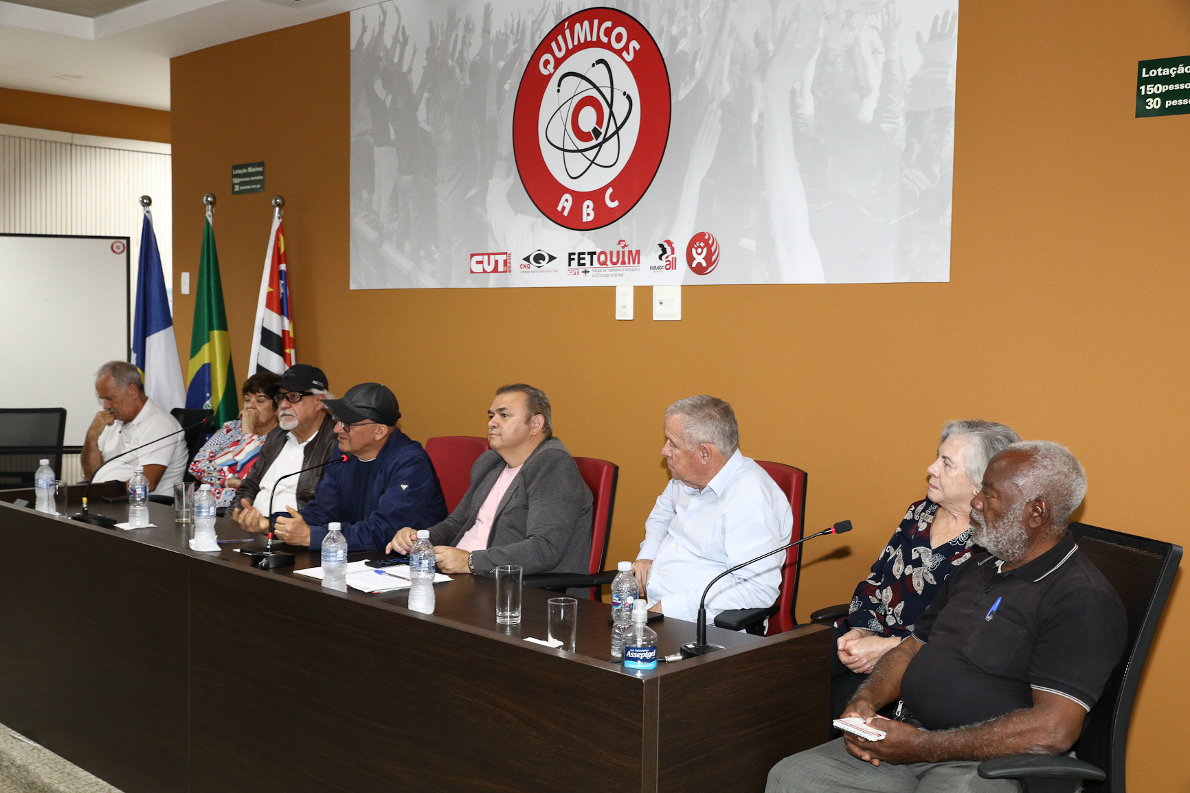 Eleição da nova diretoria da Associação dos Aposentados e Pensionista Químicos do ABC realizado na Sede do Sindicato dos Químicos do ABC realizada na sede do Sindicato dos Químicos do ABC. Rua Senador Flaquer, 813 - Centro de Santo André/SP.