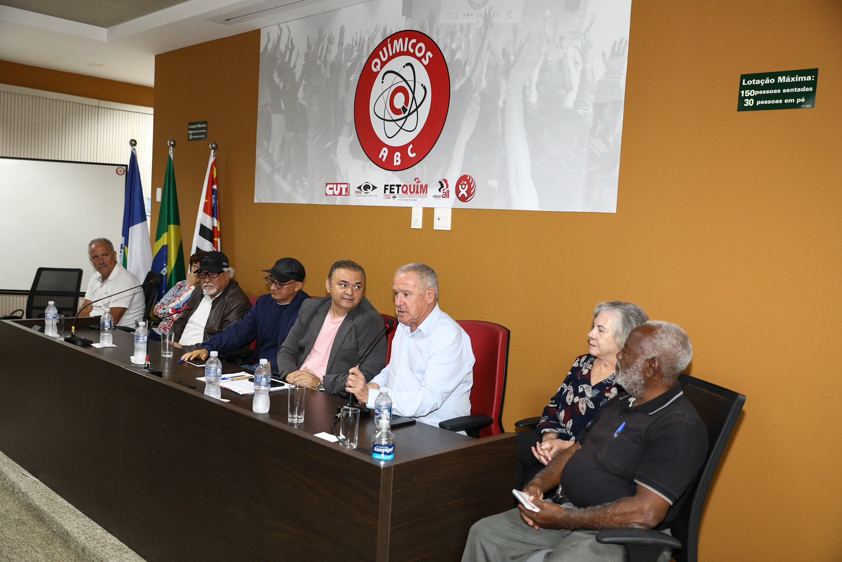 Eleição da nova diretoria da Associação dos Aposentados e Pensionista Químicos do ABC realizado na Sede do Sindicato dos Químicos do ABC realizada na sede do Sindicato dos Químicos do ABC. Rua Senador Flaquer, 813 - Centro de Santo André/SP.