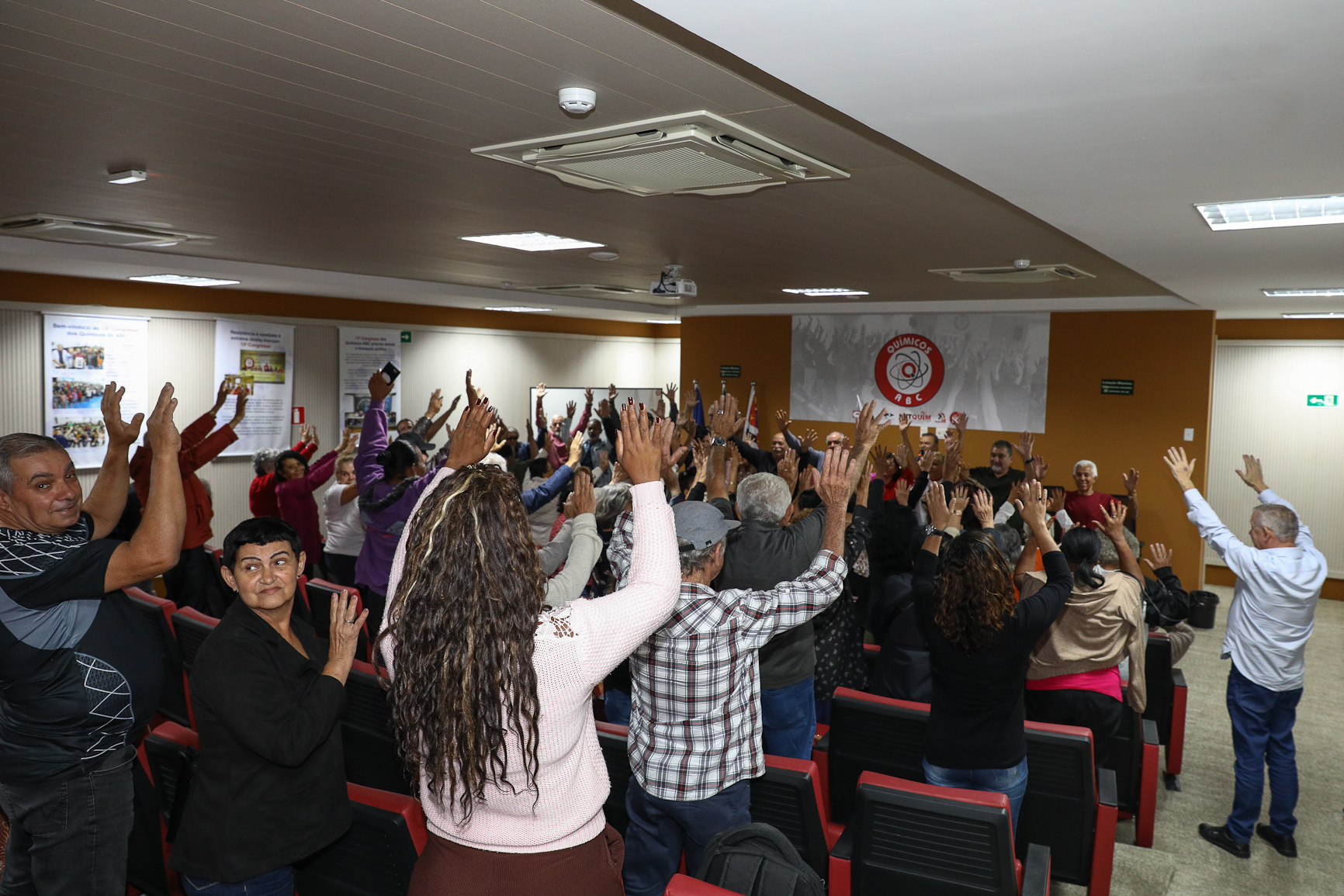 Eleição da nova diretoria da Associação dos Aposentados e Pensionista Químicos do ABC realizado na Sede do Sindicato dos Químicos do ABC realizada na sede do Sindicato dos Químicos do ABC. Rua Senador Flaquer, 813 - Centro de Santo André/SP.