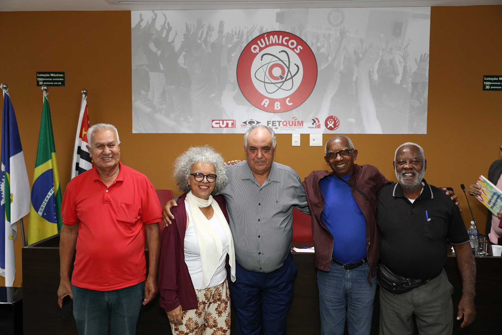 Eleição da nova diretoria da Associação dos Aposentados e Pensionista Químicos do ABC realizado na Sede do Sindicato dos Químicos do ABC realizada na sede do Sindicato dos Químicos do ABC. Rua Senador Flaquer, 813 - Centro de Santo André/SP.