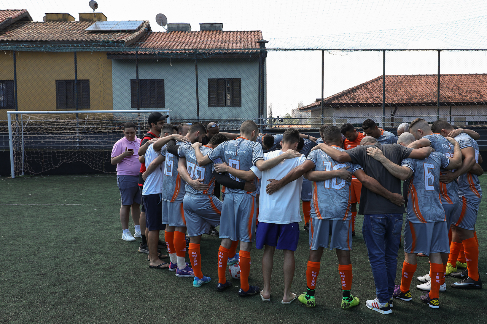 Abertura da Copa Química entre empresas da categoria Química do ABC realizado na Associação do Valdibia em São Bernardo do Campo/SP. Fotos Dino Santos. Brasil_14_03_2025.