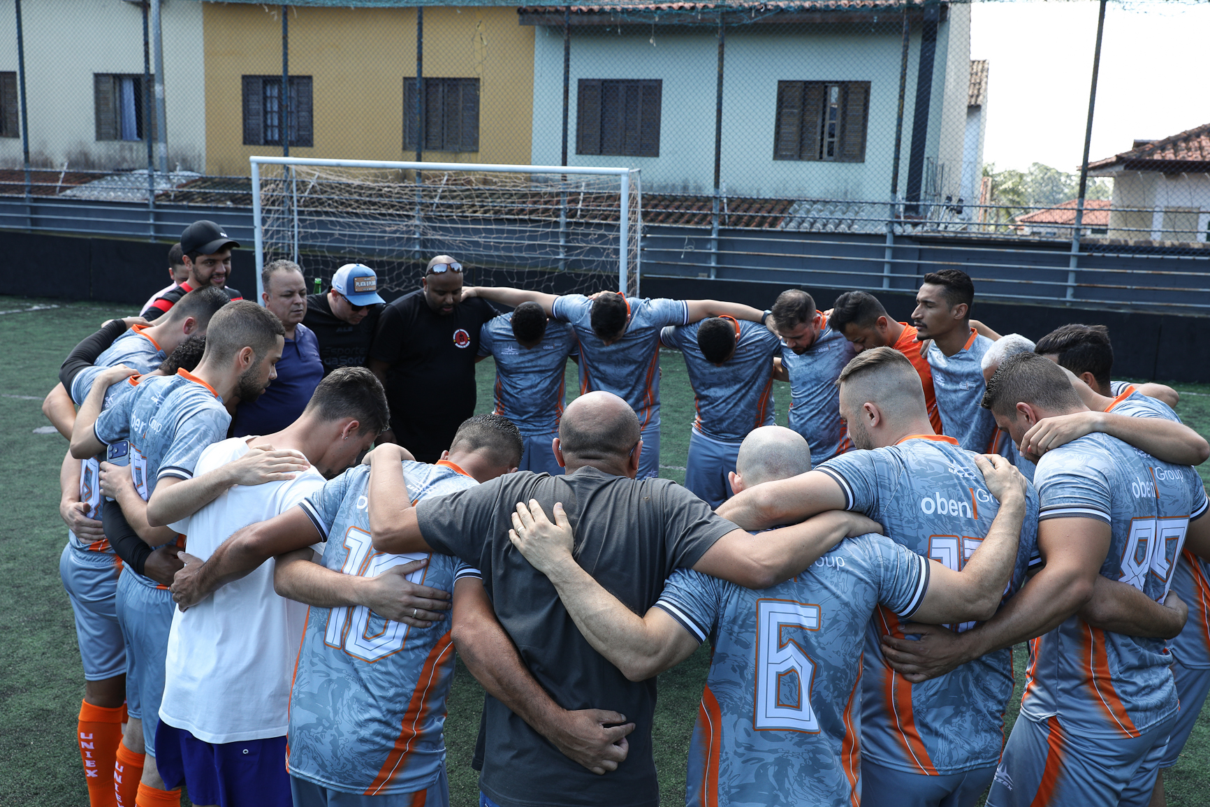 Abertura da Copa Química entre empresas da categoria Química do ABC realizado na Associação do Valdibia em São Bernardo do Campo/SP. Fotos Dino Santos. Brasil_14_03_2025.