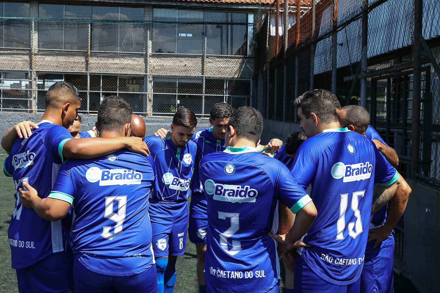 Abertura da Copa Química entre empresas da categoria Química do ABC realizado na Associação do Valdibia em São Bernardo do Campo/SP. Fotos Dino Santos. Brasil_14_03_2025.