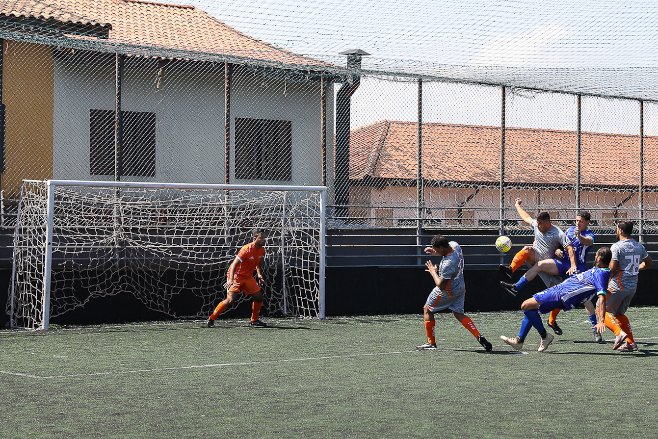Abertura da Copa Química entre empresas da categoria Química do ABC realizado na Associação do Valdibia em São Bernardo do Campo/SP. Fotos Dino Santos. Brasil_14_03_2025.