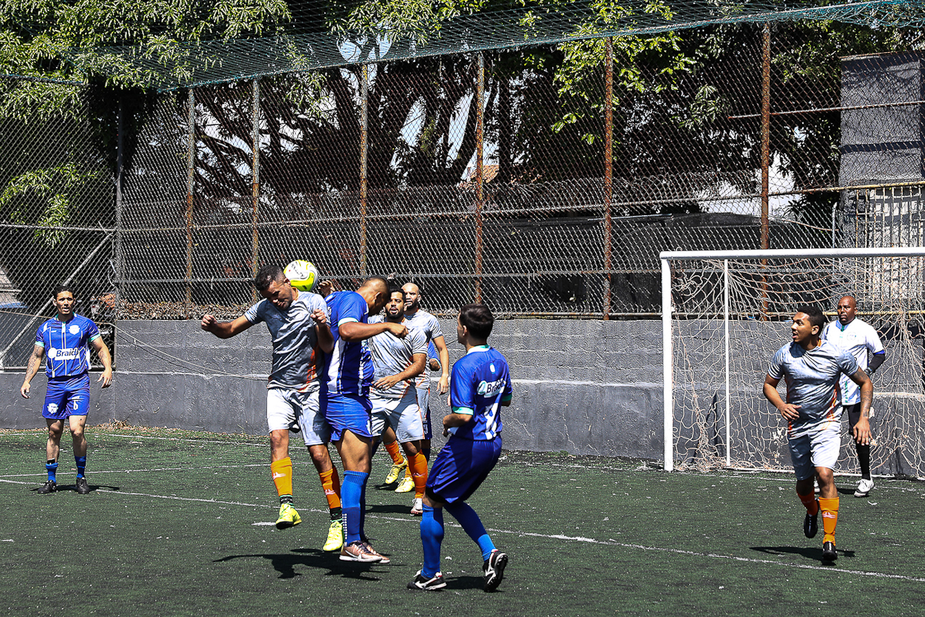 Abertura da Copa Química entre empresas da categoria Química do ABC realizado na Associação do Valdibia em São Bernardo do Campo/SP. Fotos Dino Santos. Brasil_14_03_2025.