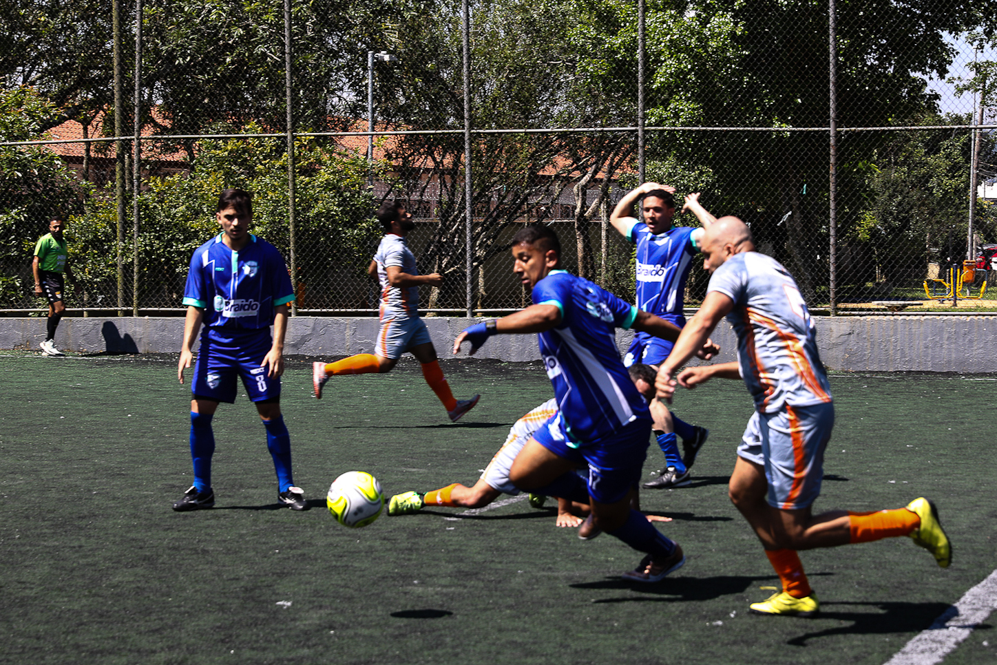 Abertura da Copa Química entre empresas da categoria Química do ABC realizado na Associação do Valdibia em São Bernardo do Campo/SP. Fotos Dino Santos. Brasil_14_03_2025.