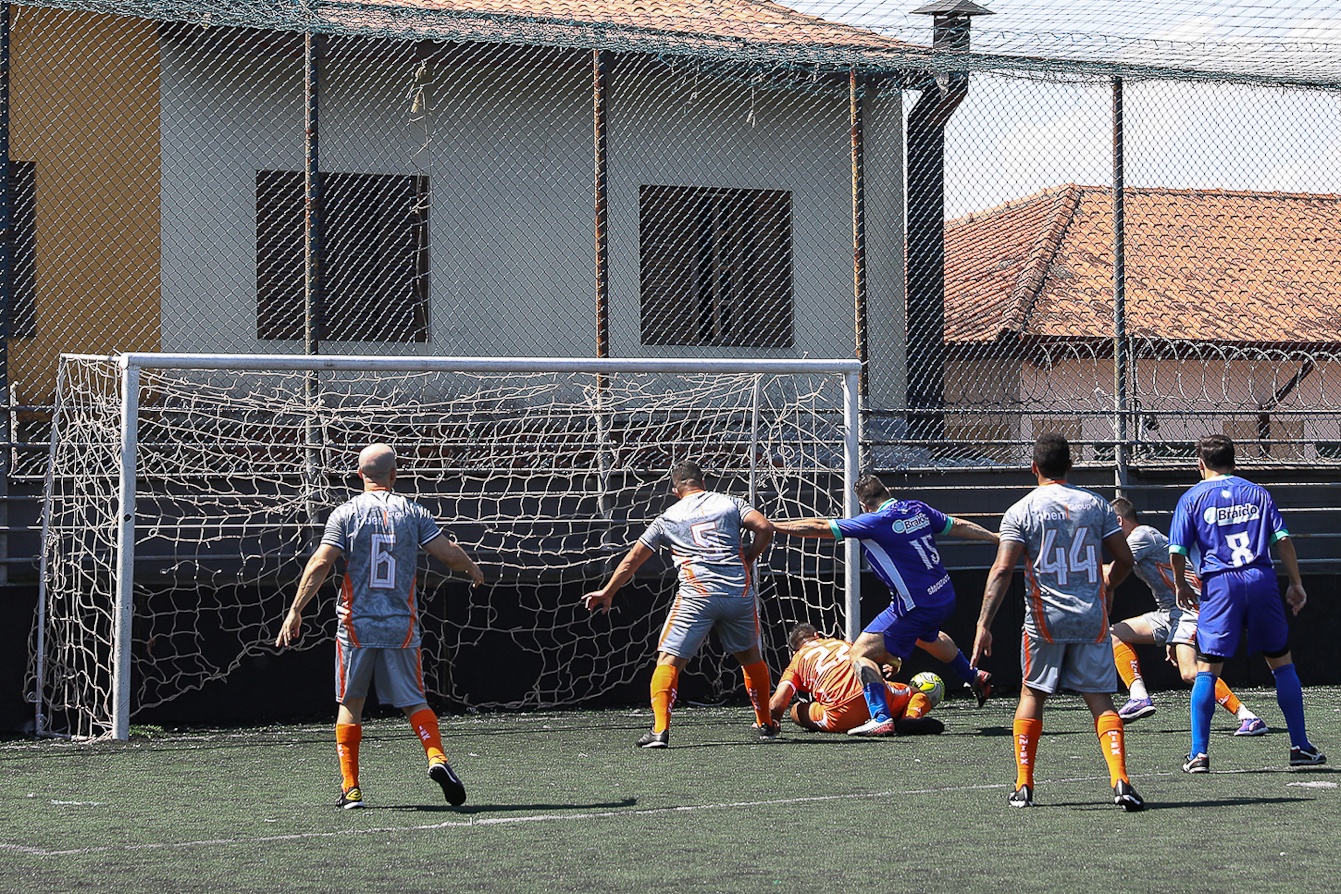Abertura da Copa Química entre empresas da categoria Química do ABC realizado na Associação do Valdibia em São Bernardo do Campo/SP. Fotos Dino Santos. Brasil_14_03_2025.