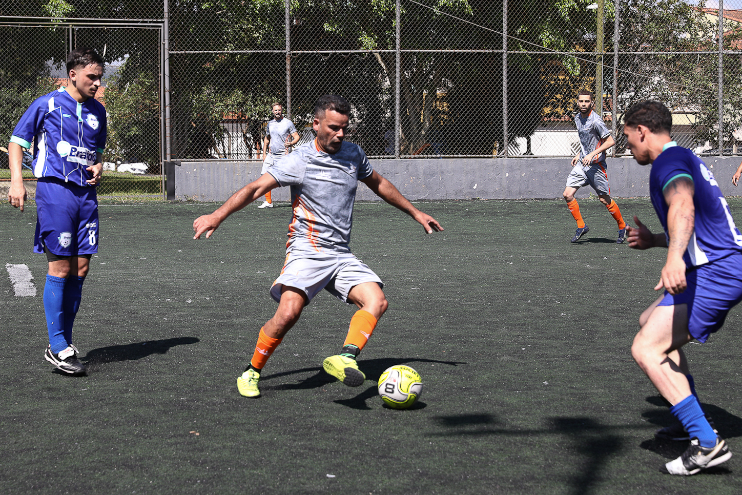 Abertura da Copa Química entre empresas da categoria Química do ABC realizado na Associação do Valdibia em São Bernardo do Campo/SP. Fotos Dino Santos. Brasil_14_03_2025.