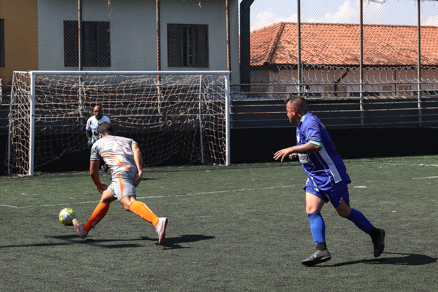 Abertura da Copa Química entre empresas da categoria Química do ABC realizado na Associação do Valdibia em São Bernardo do Campo/SP. Fotos Dino Santos. Brasil_14_03_2025.