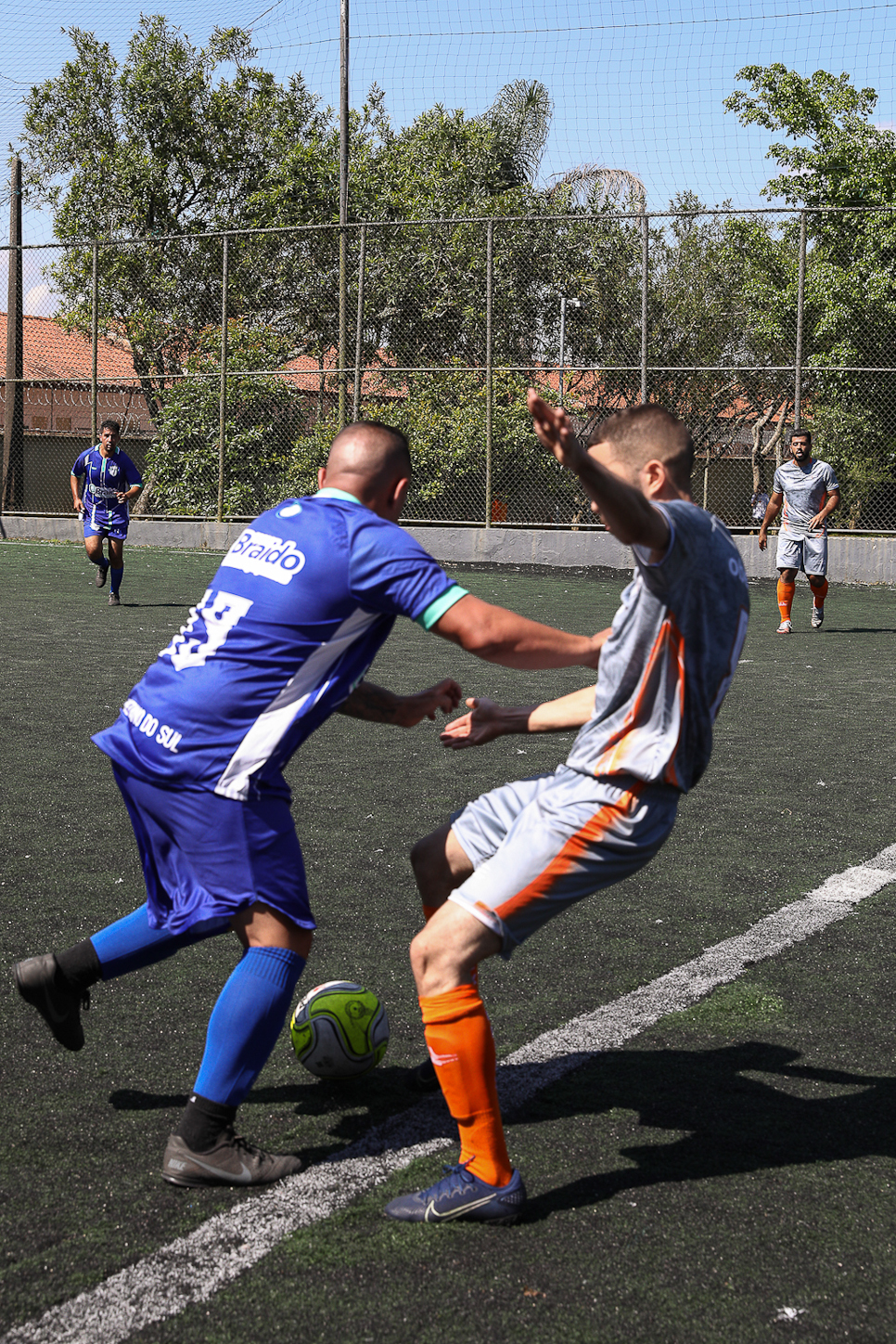 Abertura da Copa Química entre empresas da categoria Química do ABC realizado na Associação do Valdibia em São Bernardo do Campo/SP. Fotos Dino Santos. Brasil_14_03_2025.