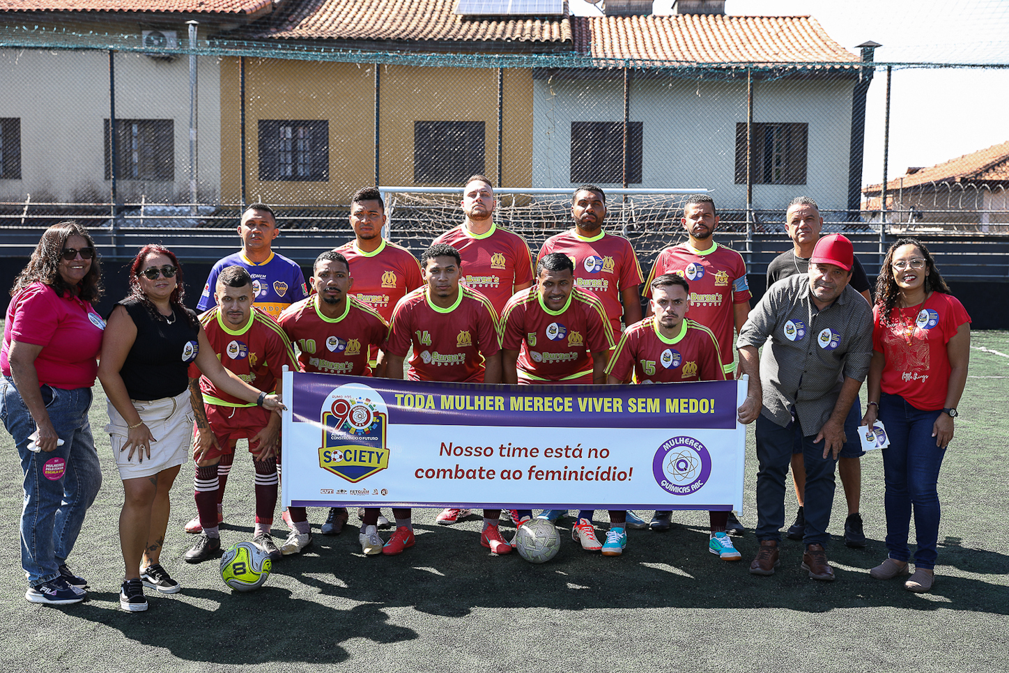 Abertura da Copa Química entre empresas da categoria Química do ABC realizado na Associação do Valdibia em São Bernardo do Campo/SP. Fotos Dino Santos. Brasil_14_03_2025.