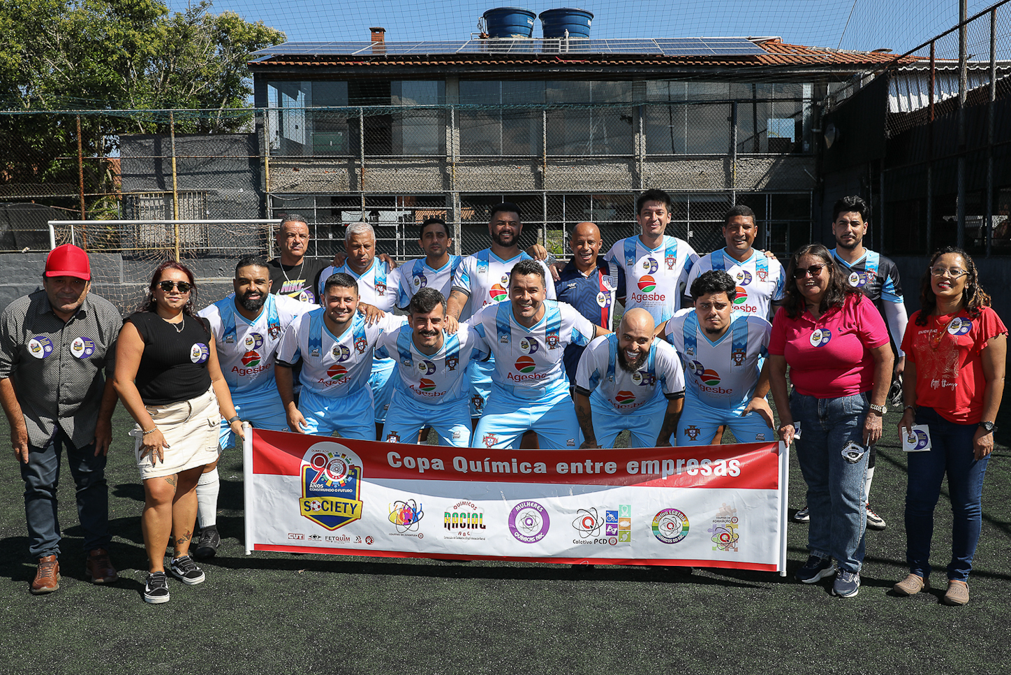 Abertura da Copa Química entre empresas da categoria Química do ABC realizado na Associação do Valdibia em São Bernardo do Campo/SP. Fotos Dino Santos. Brasil_14_03_2025.