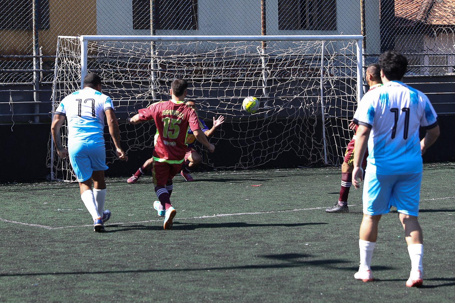 Abertura da Copa Química entre empresas da categoria Química do ABC realizado na Associação do Valdibia em São Bernardo do Campo/SP. Fotos Dino Santos. Brasil_14_03_2025.