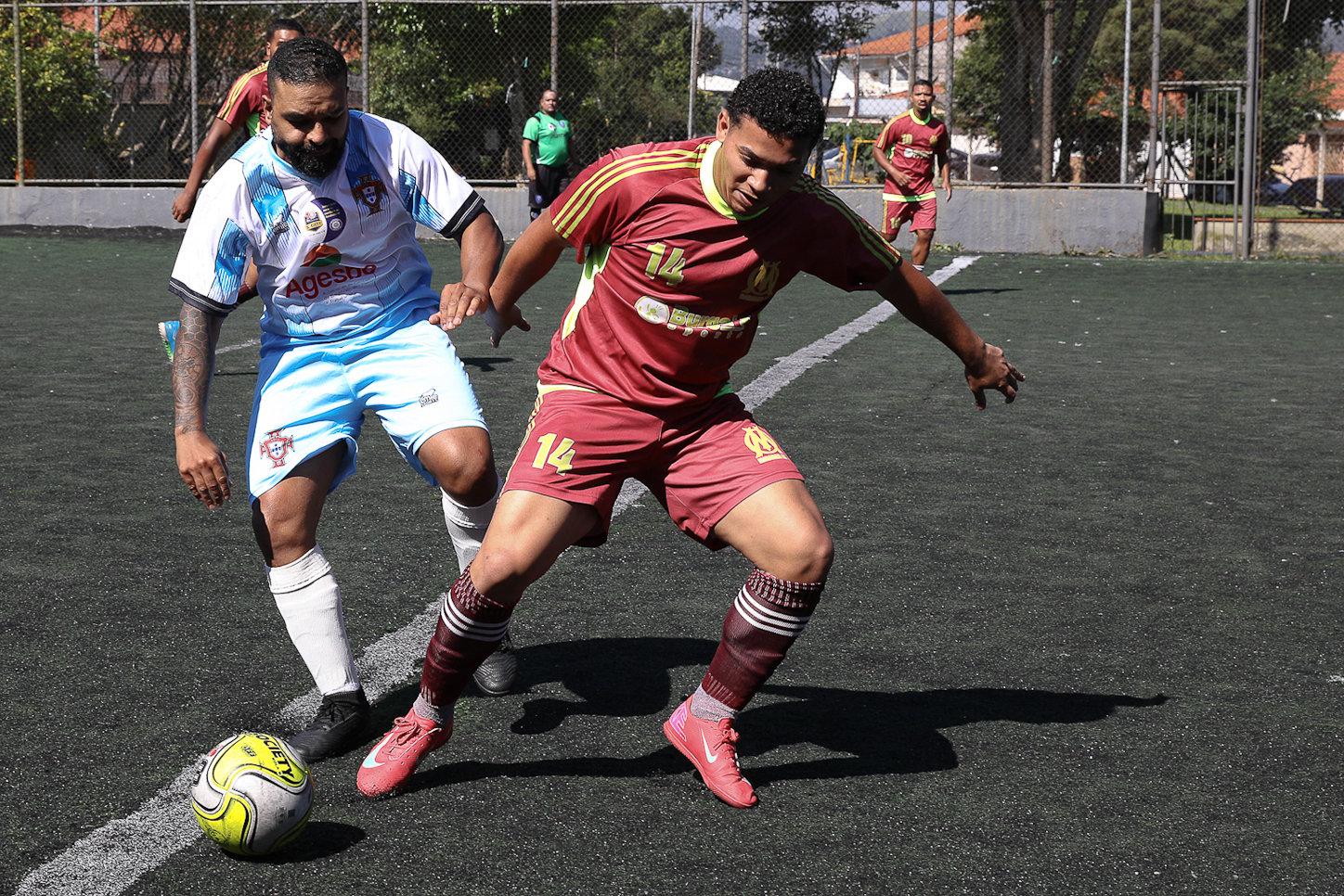 Abertura da Copa Química entre empresas da categoria Química do ABC realizado na Associação do Valdibia em São Bernardo do Campo/SP. Fotos Dino Santos. Brasil_14_03_2025.
