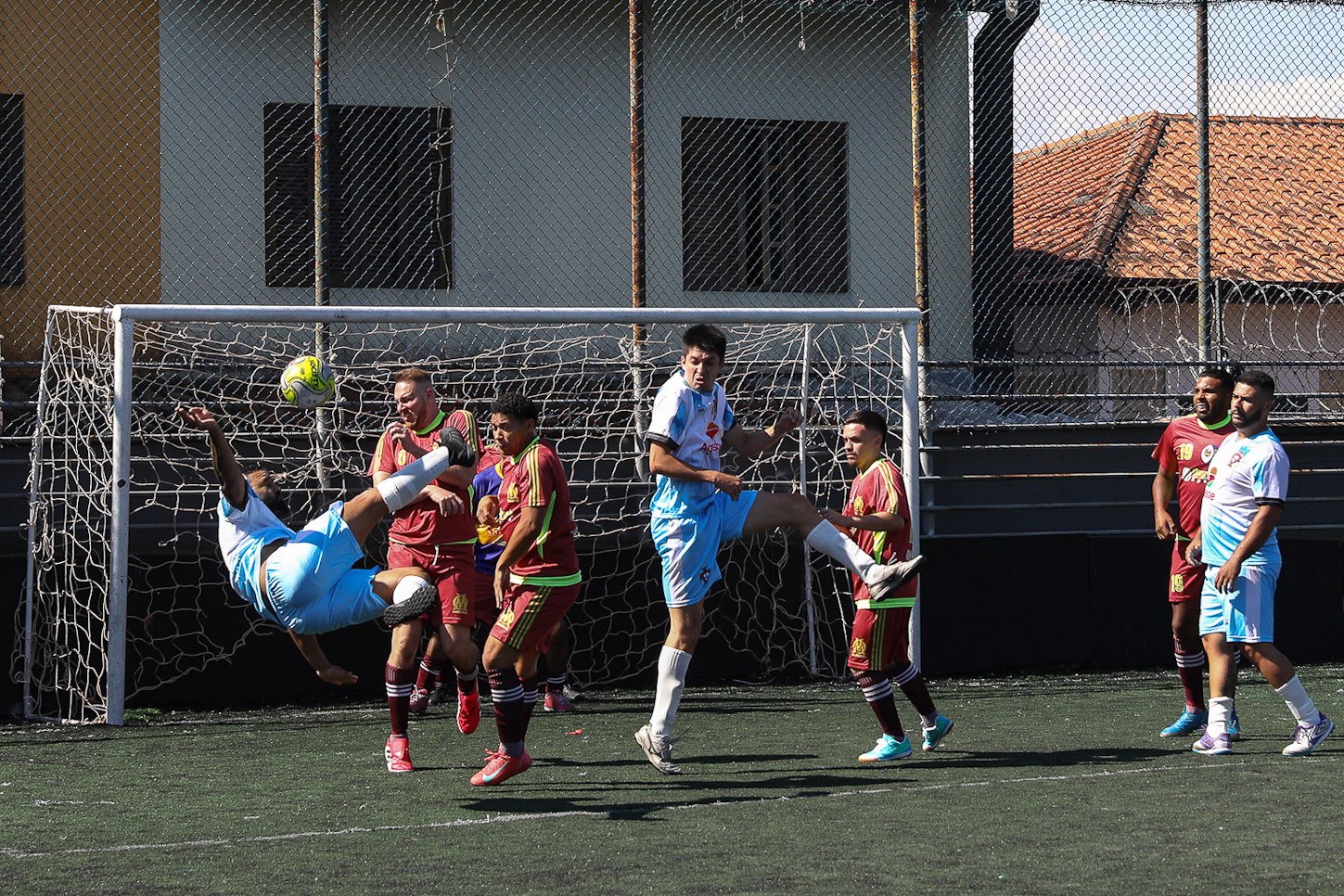 Abertura da Copa Química entre empresas da categoria Química do ABC realizado na Associação do Valdibia em São Bernardo do Campo/SP. Fotos Dino Santos. Brasil_14_03_2025.